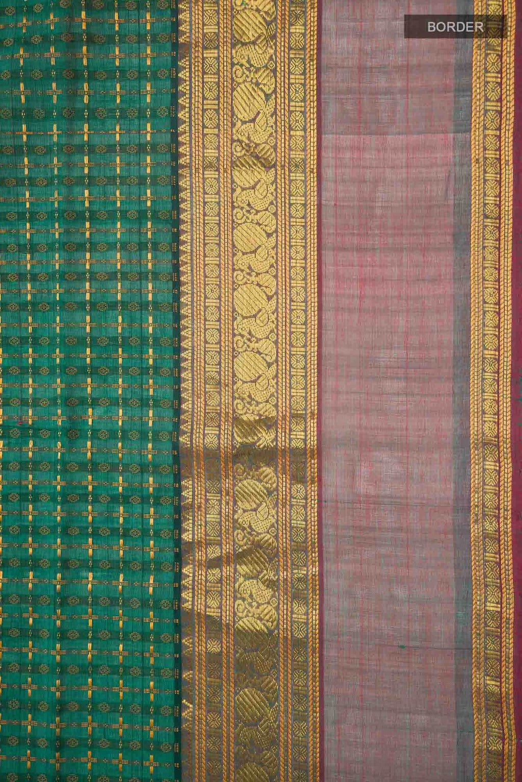 Green Silk Cotton Saree