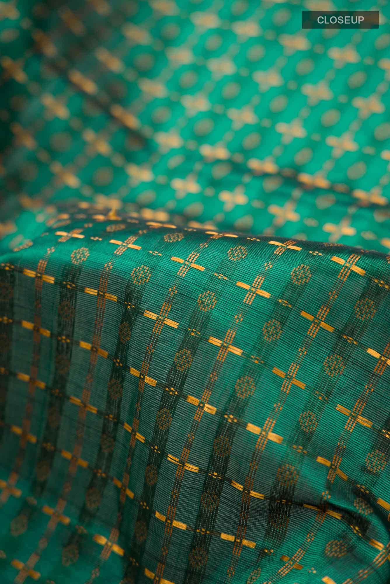 Green Silk Cotton Saree