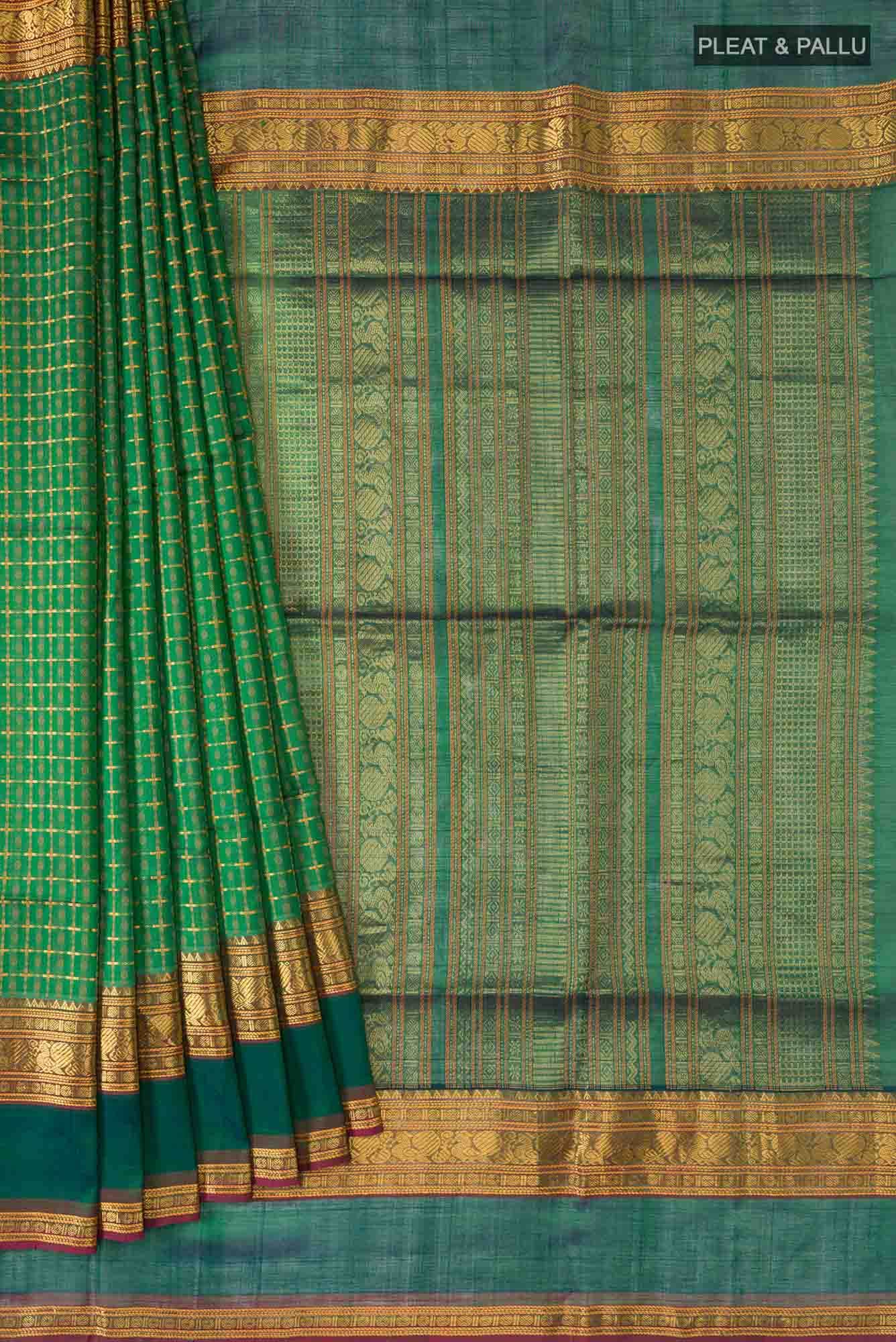 Green Coimbatore Silk Cotton Saree