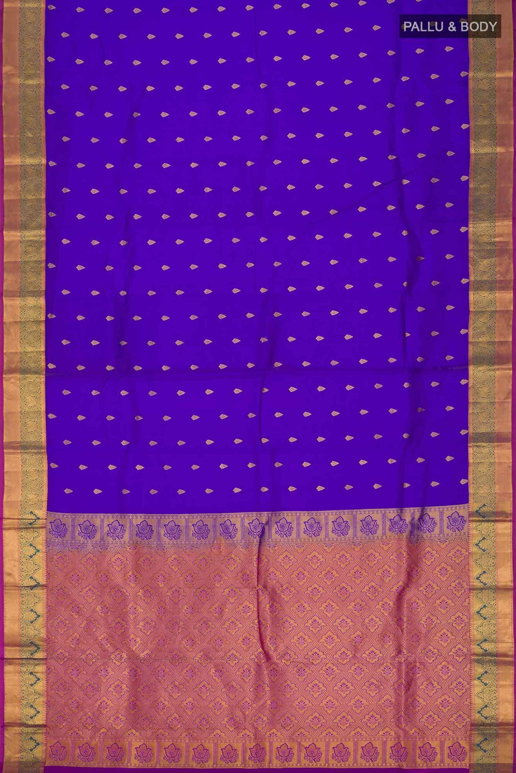 Blue Kanchipuram Silk Saree