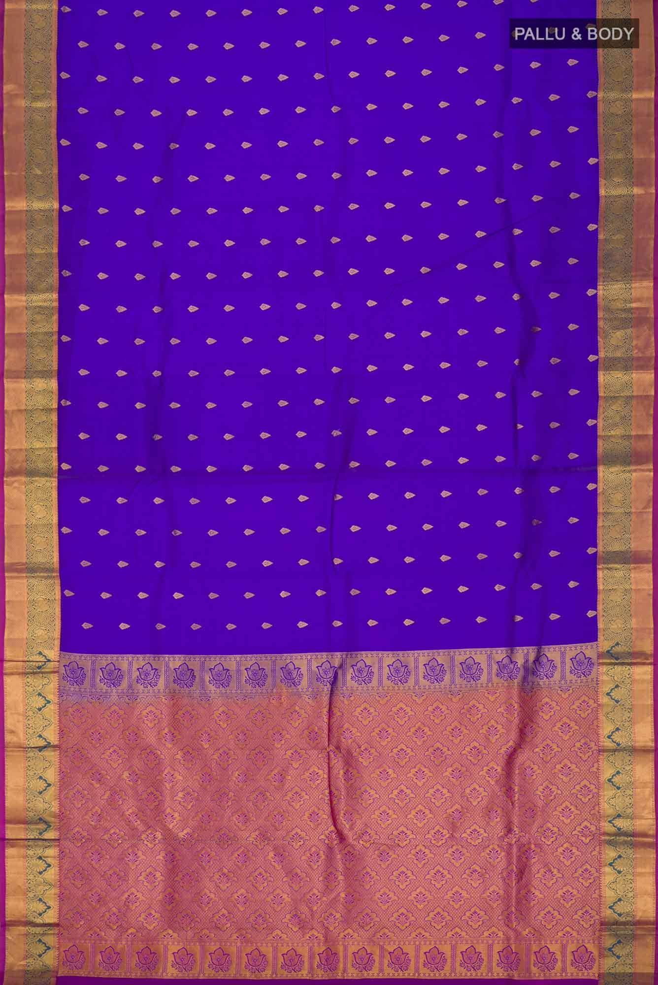 Blue Kanchipuram Silk Saree