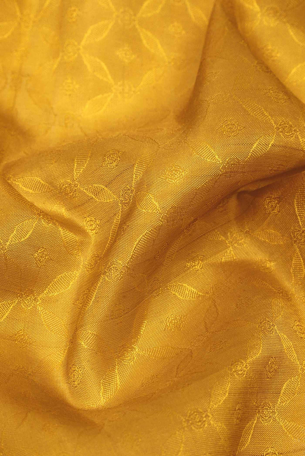 Yellow Kanchipuram Silk Saree