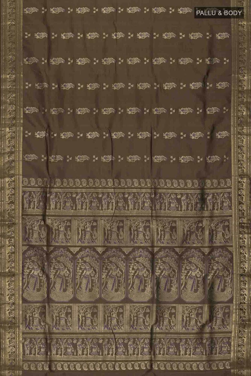Green Baluchari Silk Saree