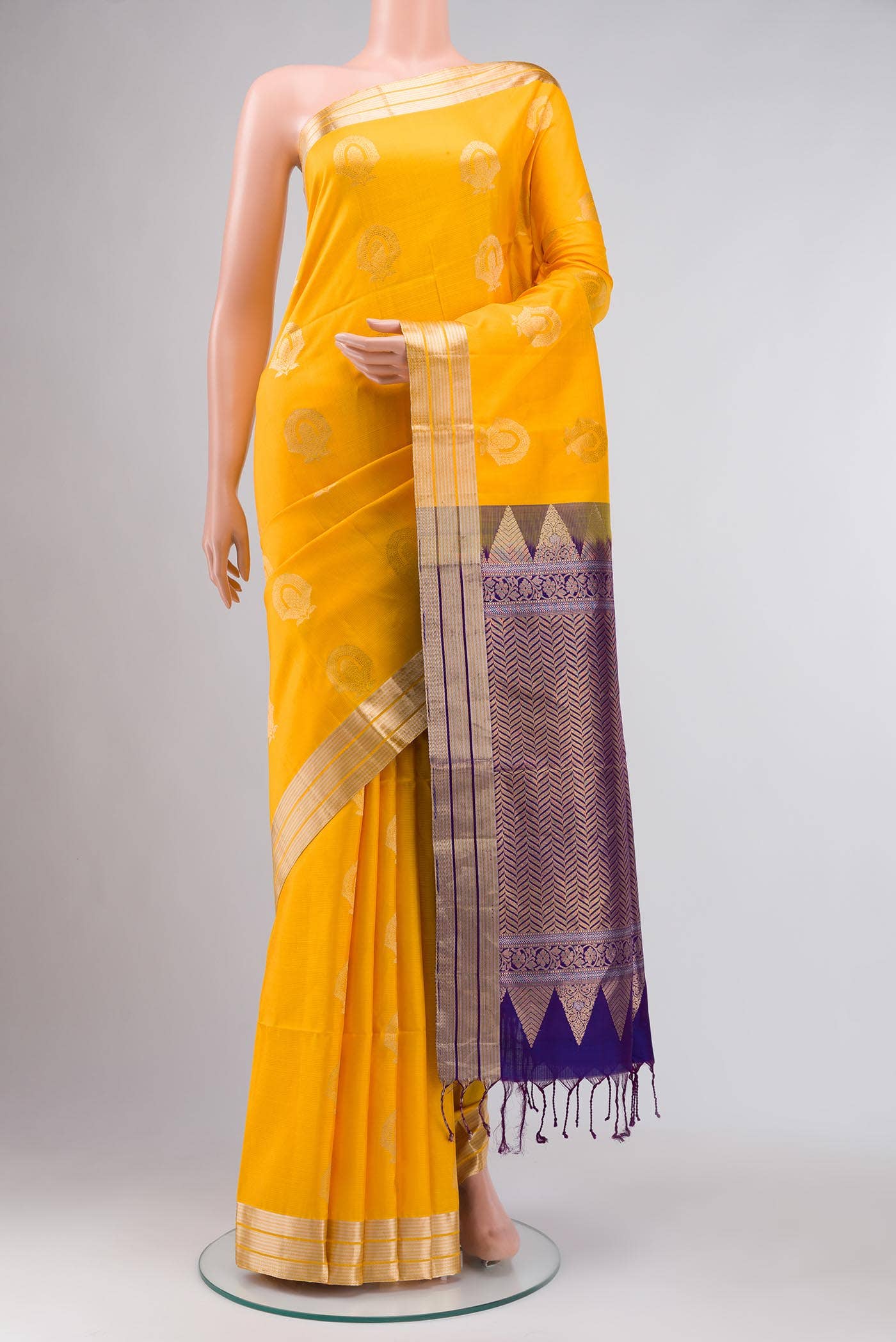 Yellow Soft Silk Saree