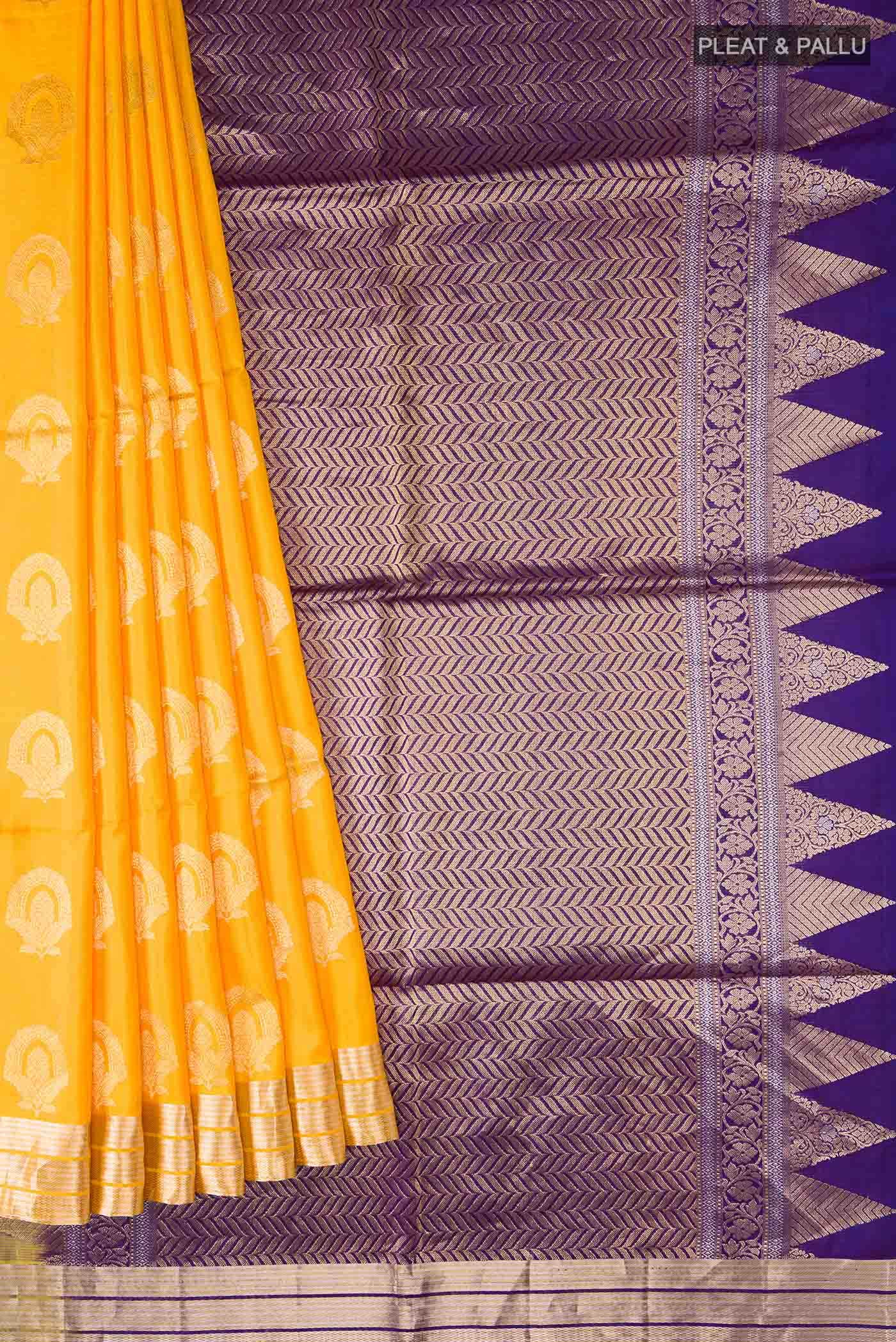 Yellow Soft Silk Saree