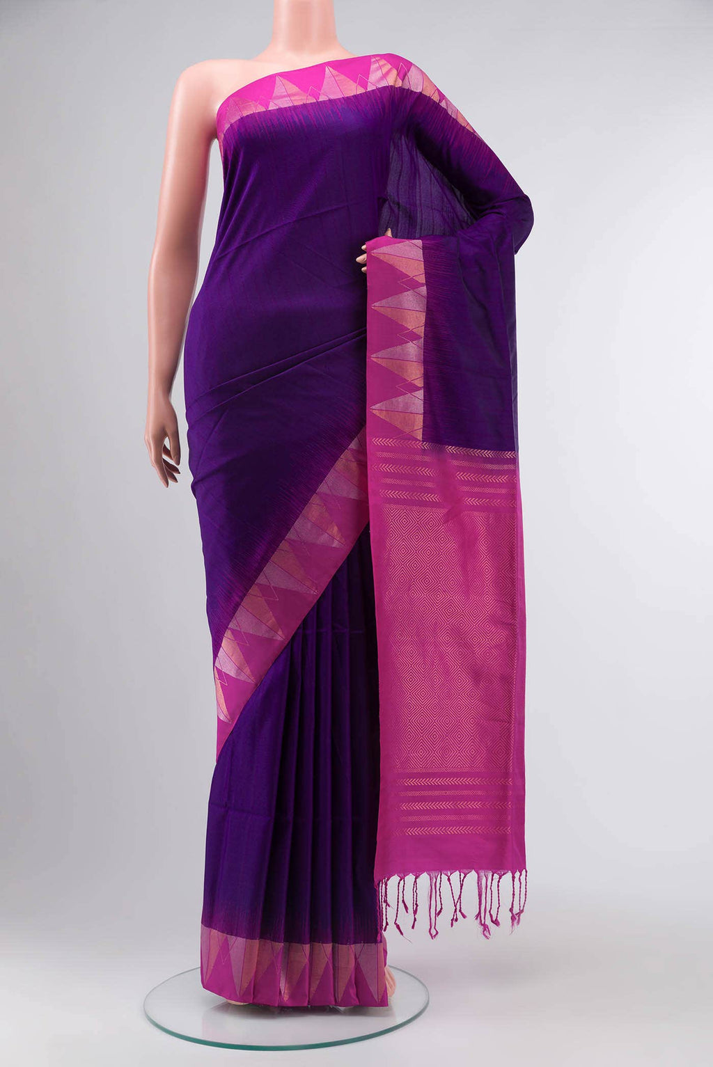 Navy Blue Soft Silk Saree
