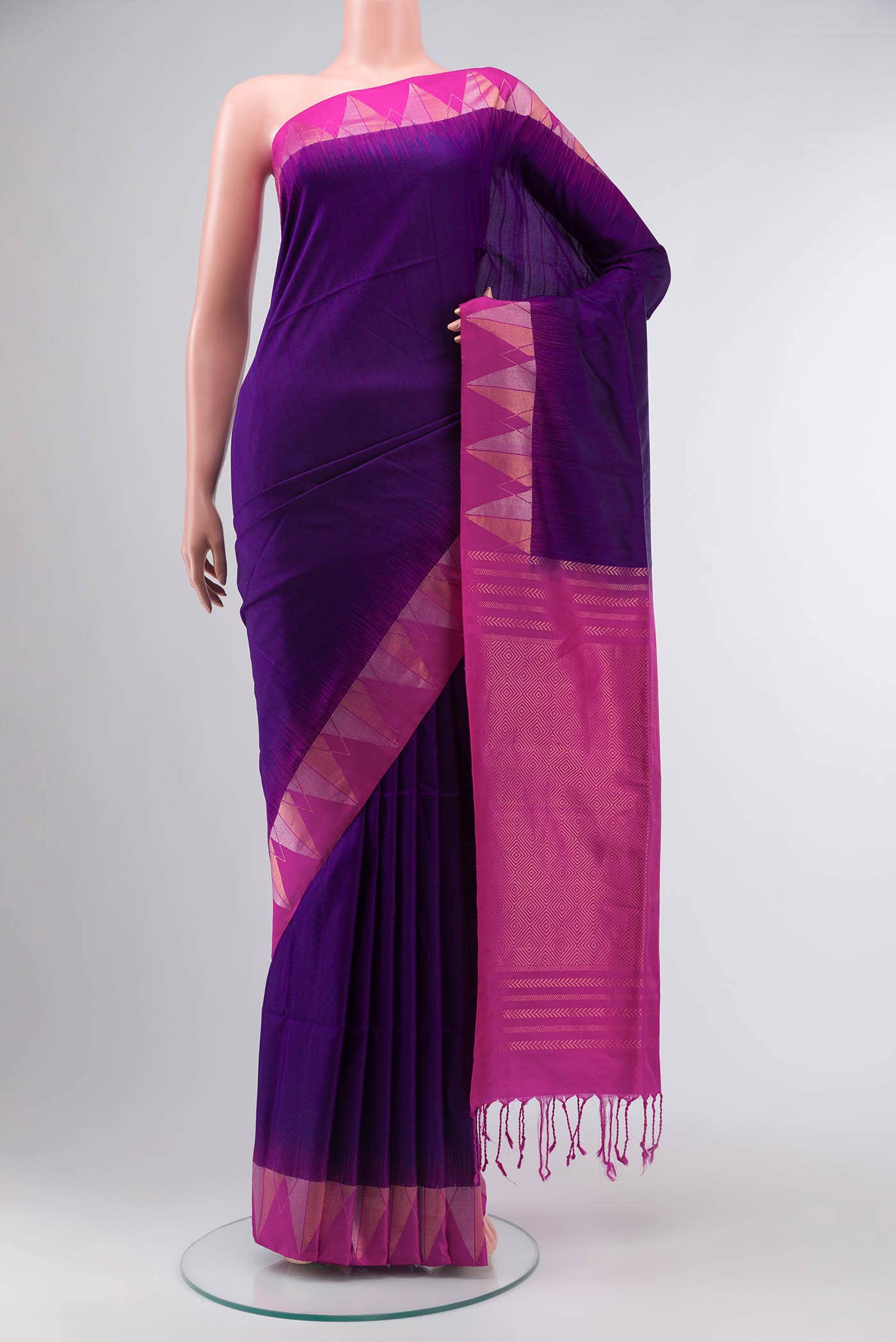 Navy Blue Soft Silk Saree