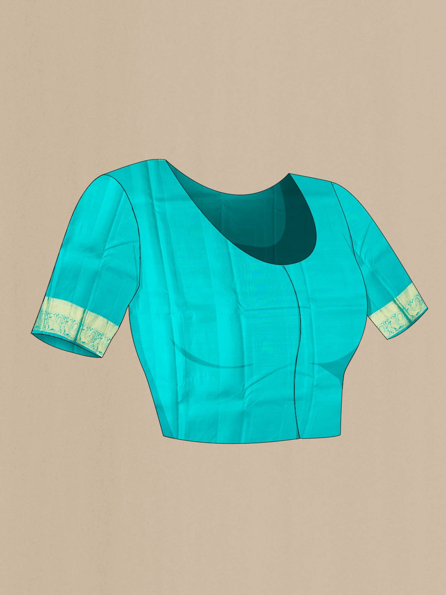 Blue Kanchipuram Silk Saree