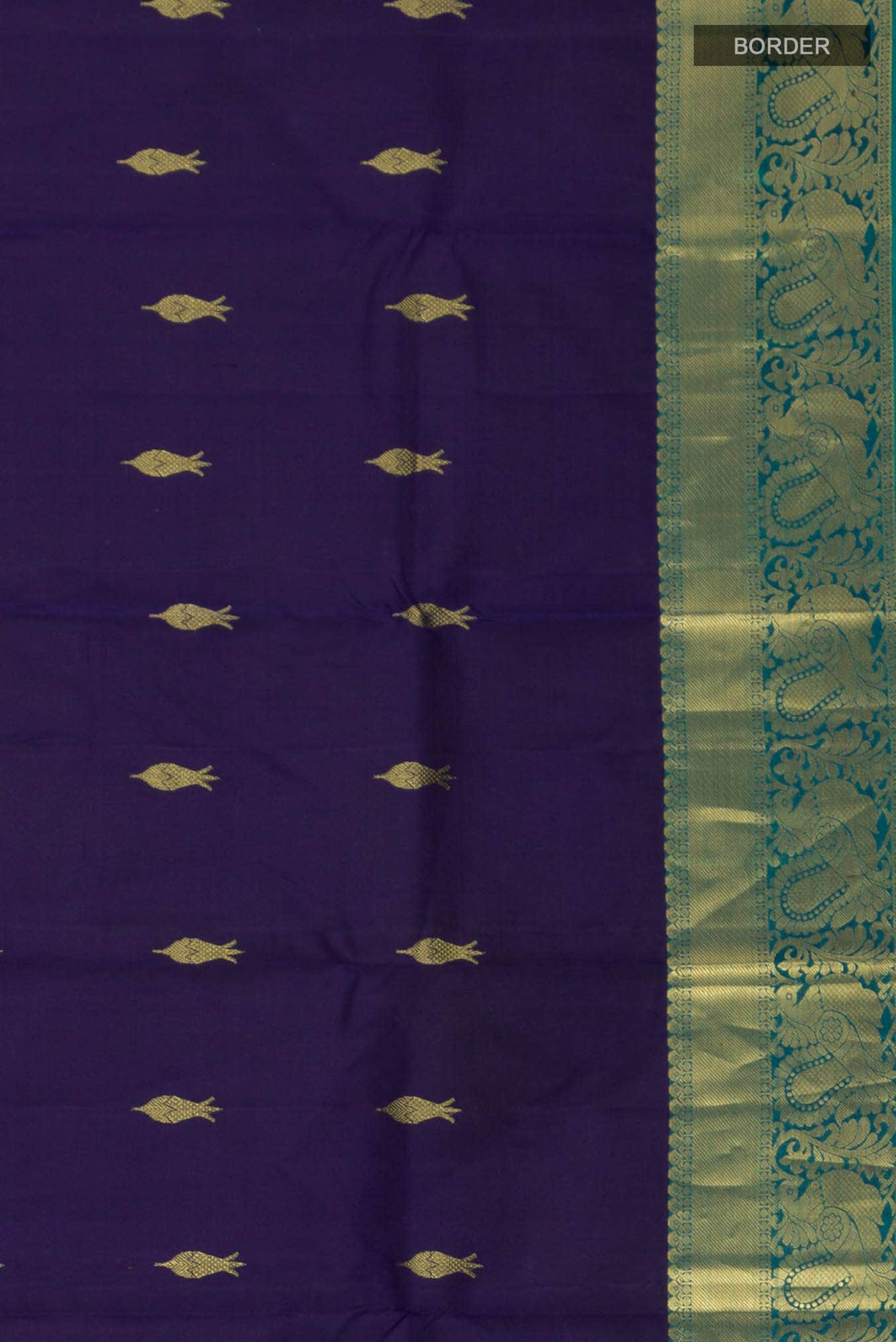 Blue Kanchipuram Silk Saree