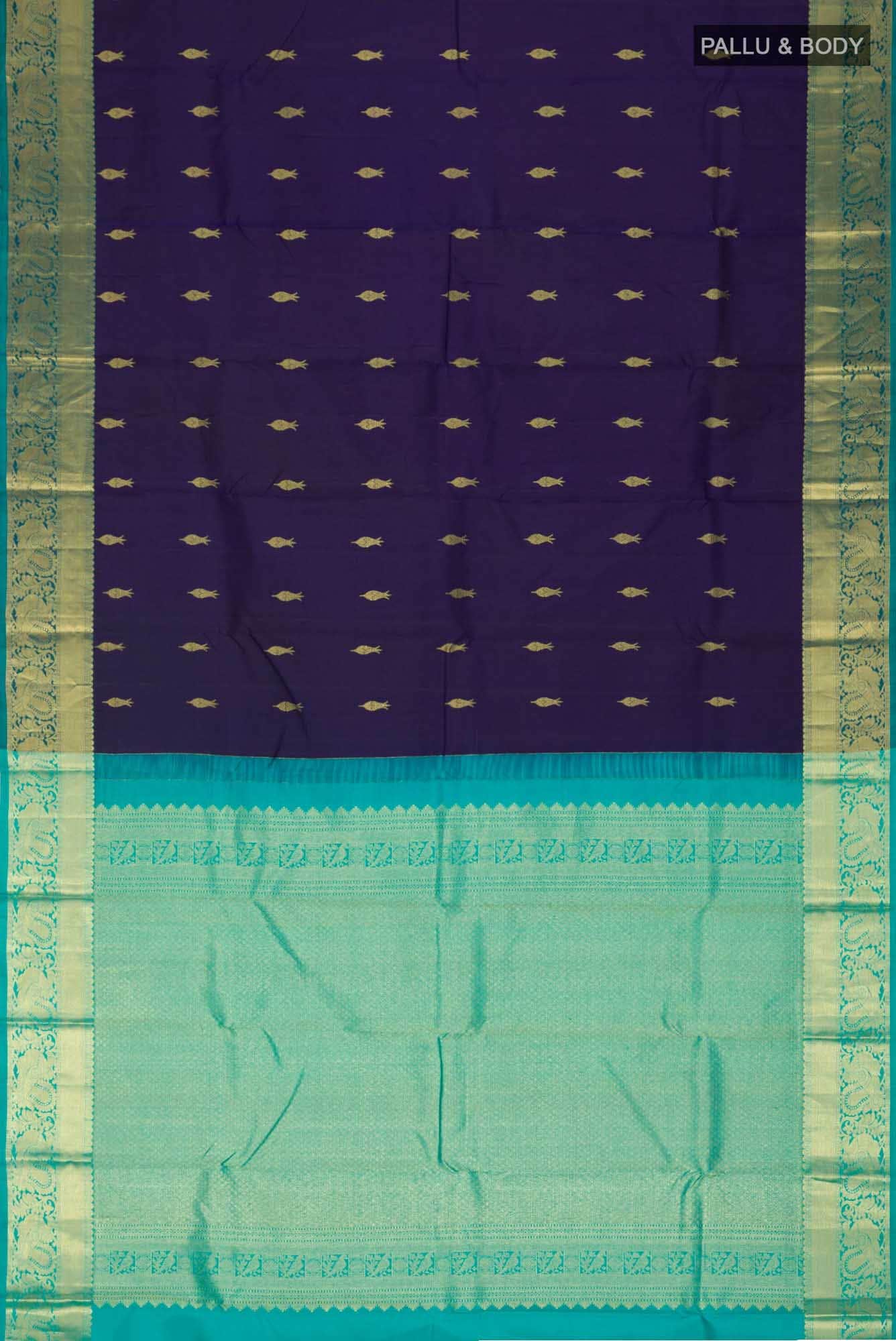 Blue Kanchipuram Silk Saree