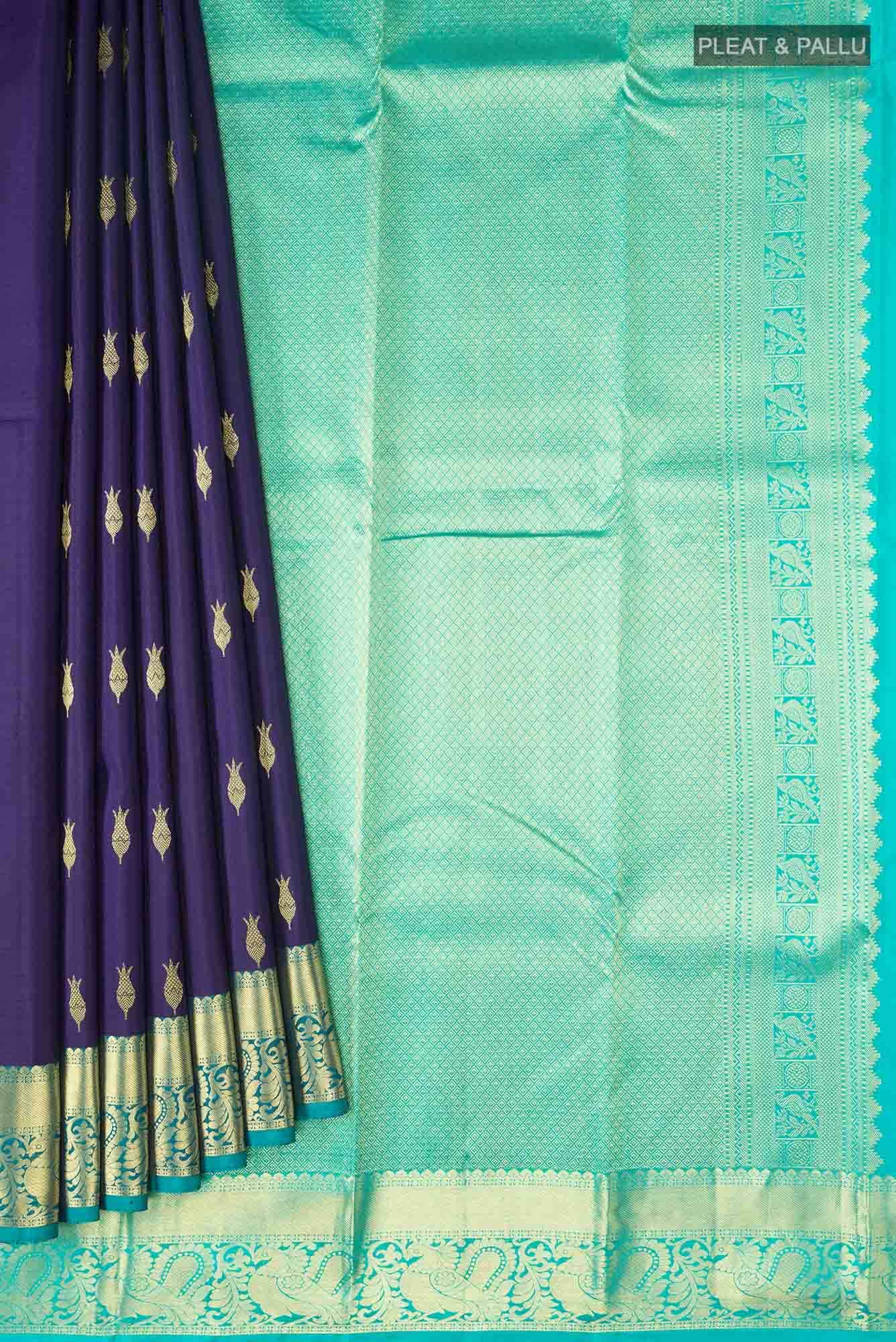 Blue Kanchipuram Silk Saree