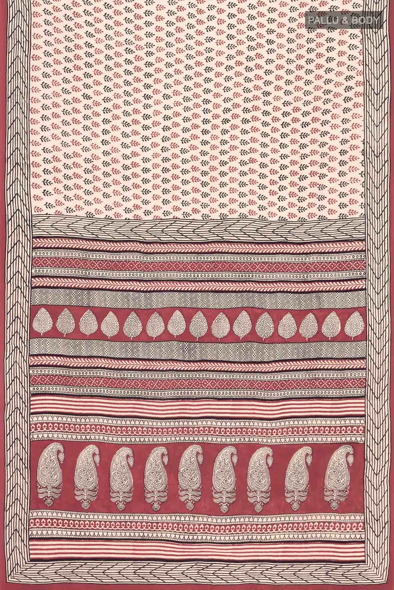 Beige Mysore Crepe Saree