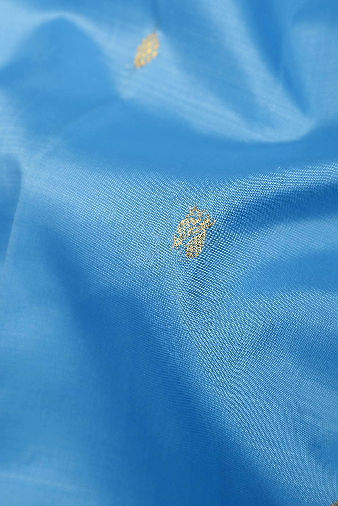 Blue Kanchipuram Silk Saree