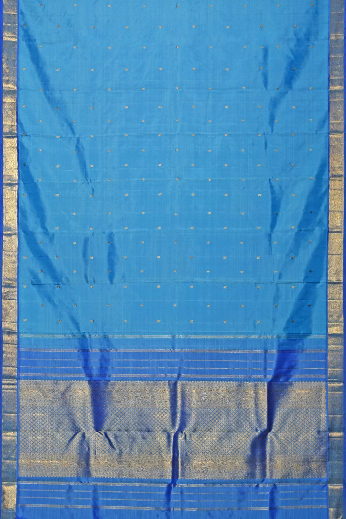 Blue Kanchipuram Silk Saree