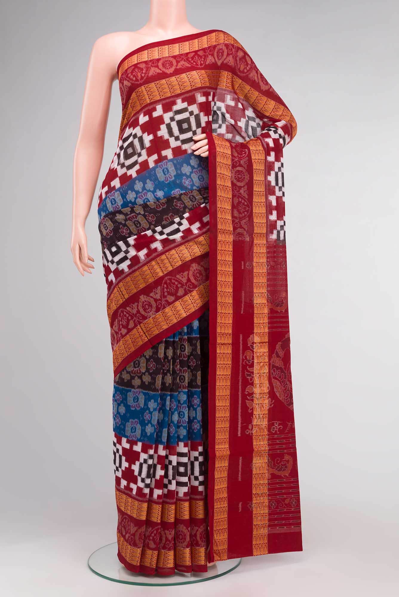 Multi Pochampally Cotton Saree