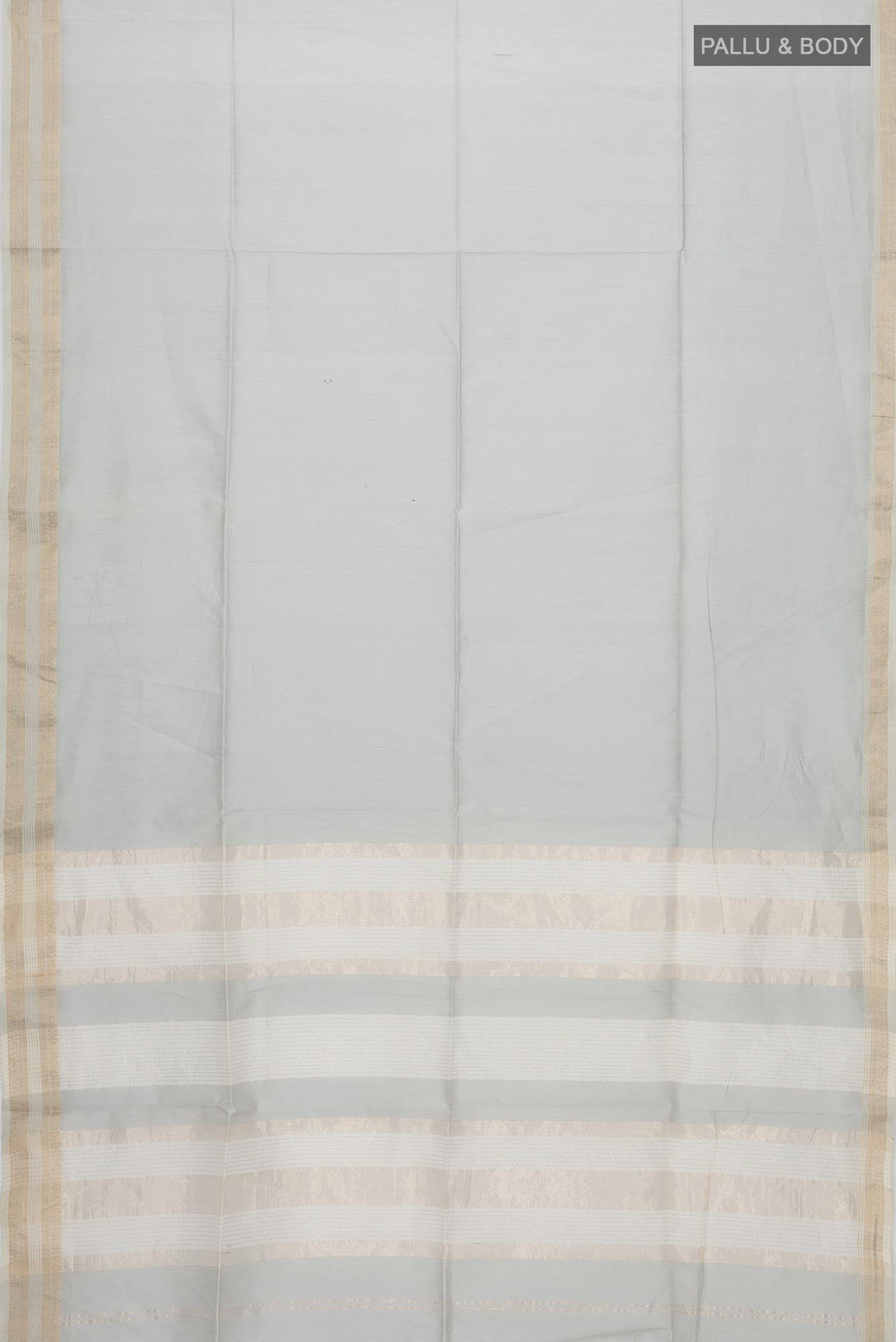 Grey Maheshwari Silk Cotton Saree