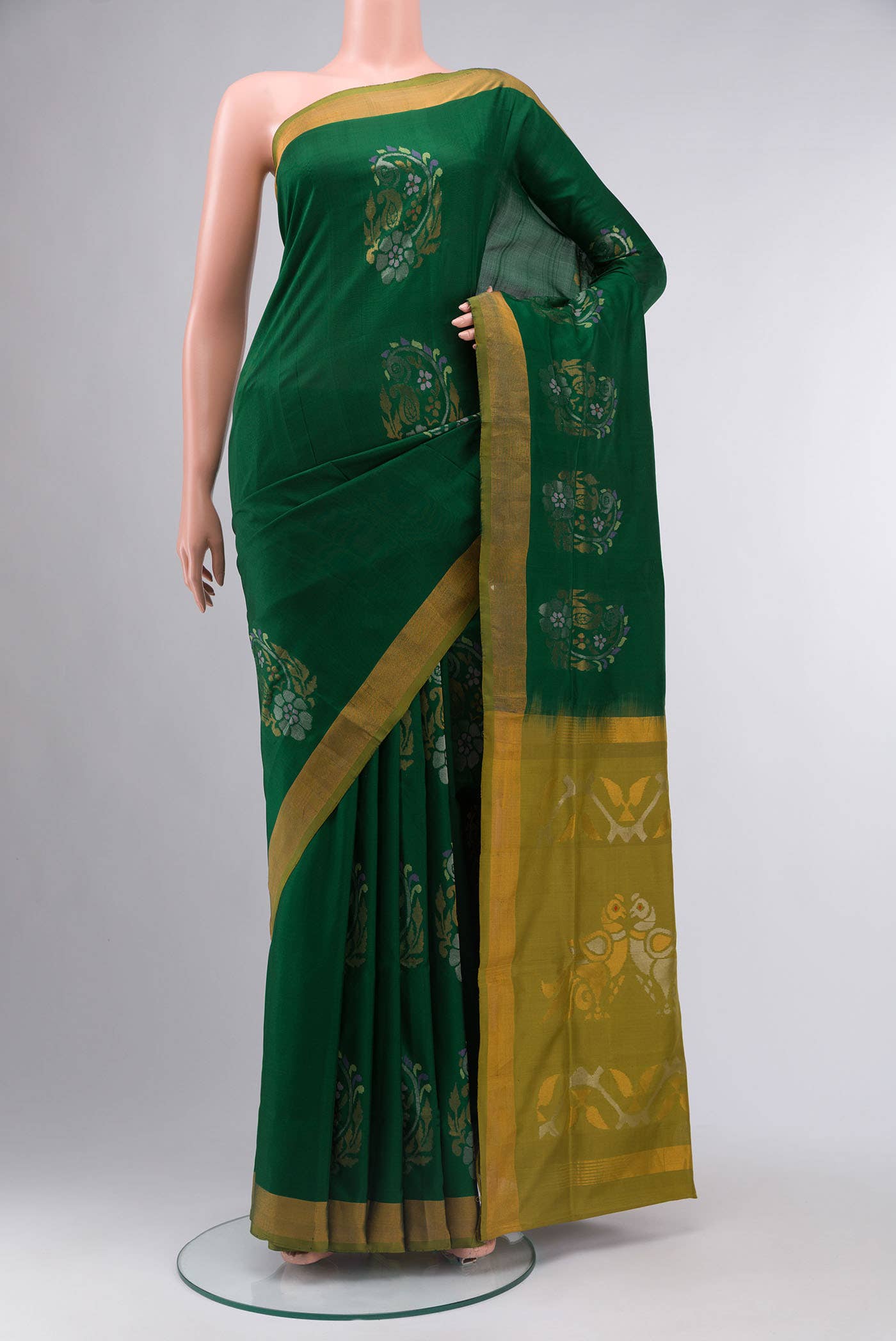 Green Uppada Silk Saree
