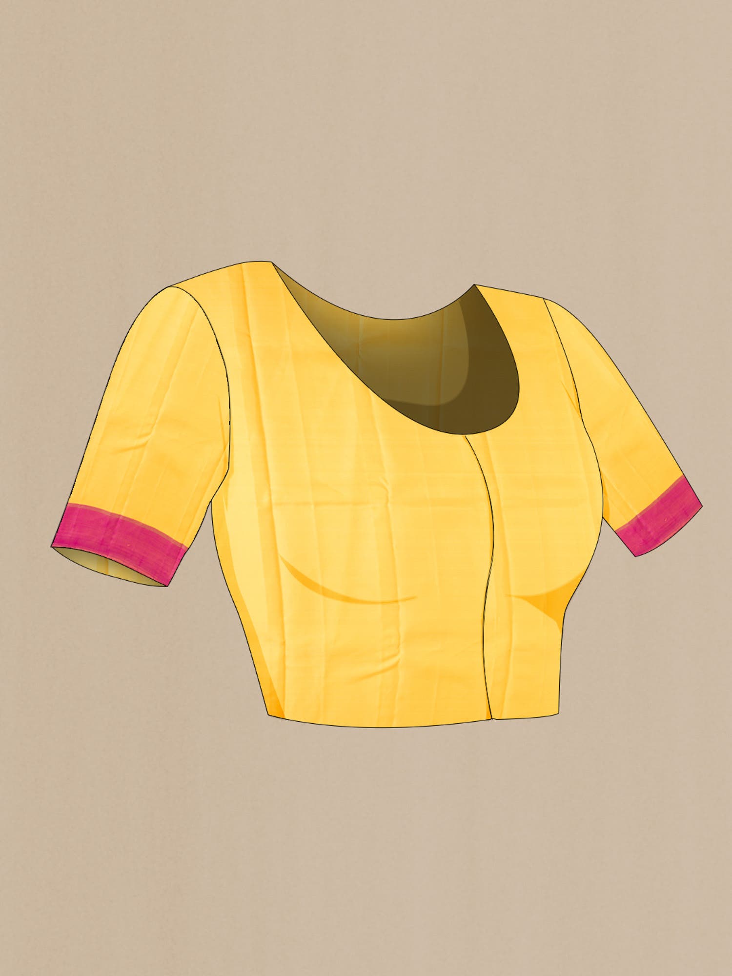 Yellow Kanchipuram Silk Saree