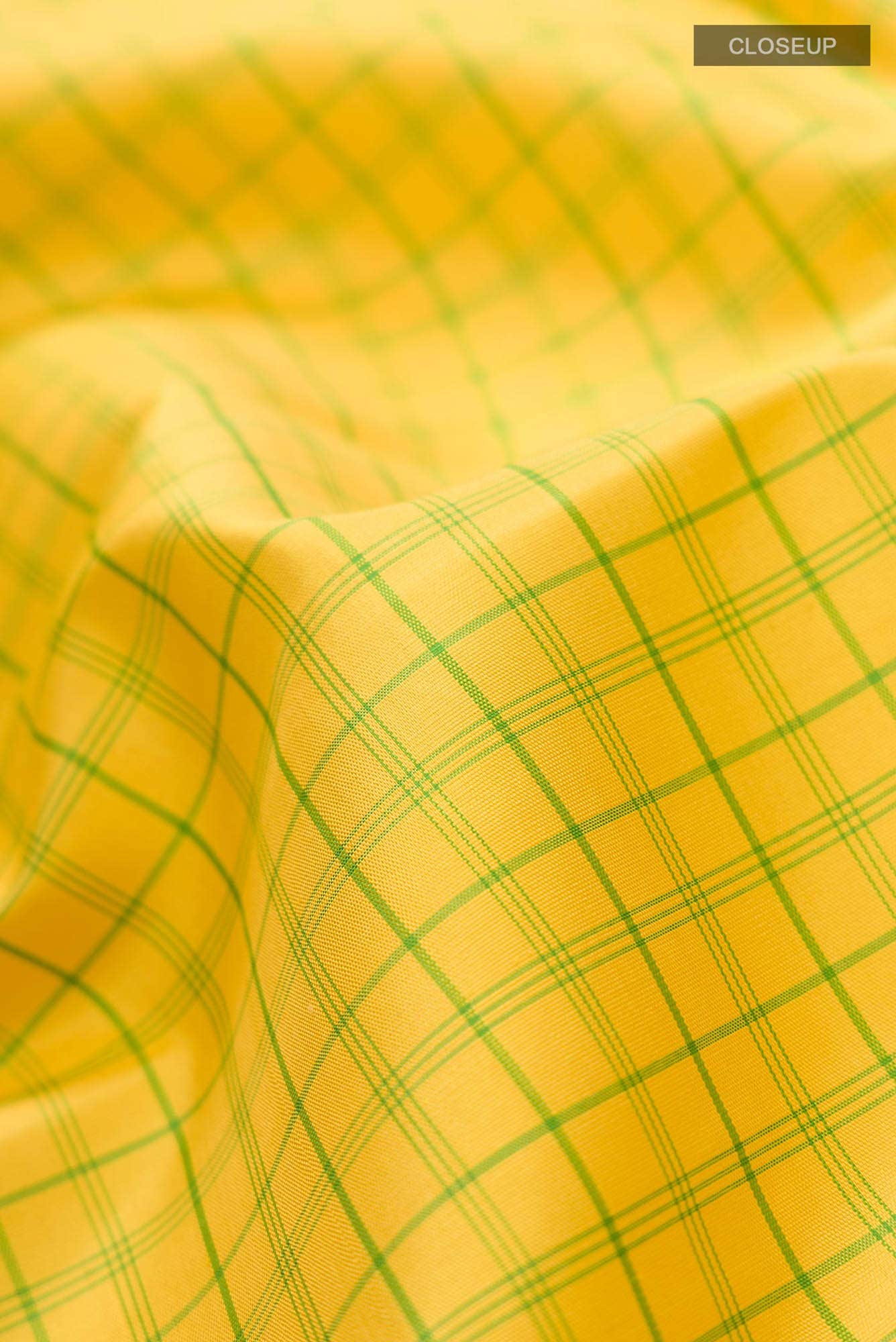 Yellow Kanchipuram Silk Saree