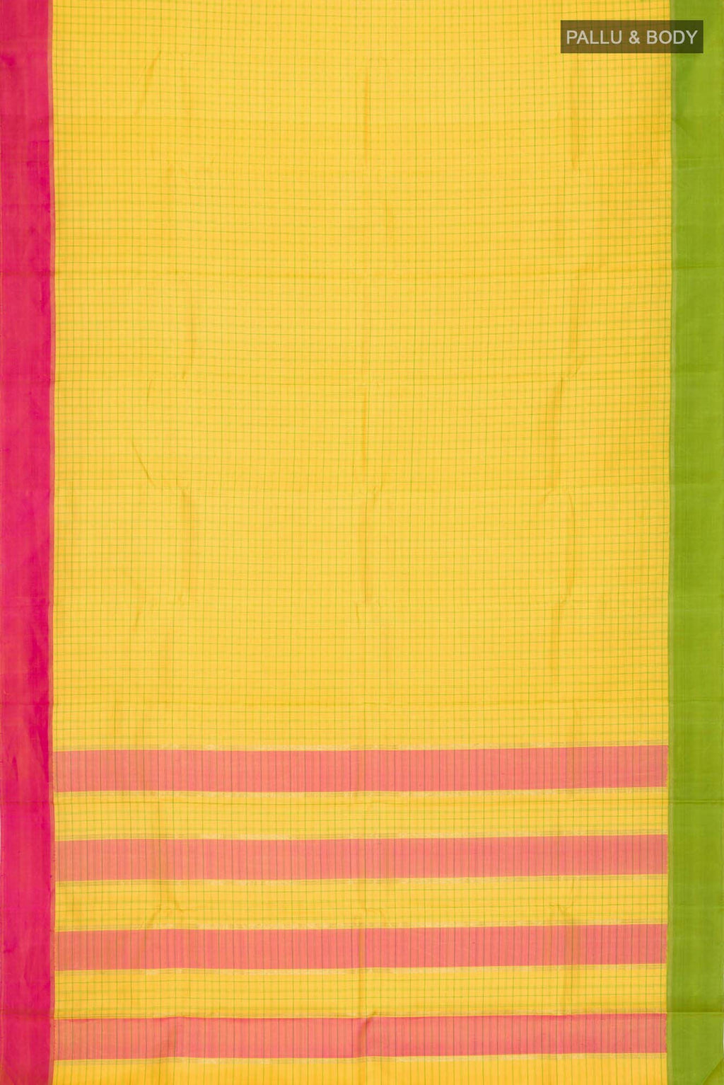 Yellow Kanchipuram Silk Saree