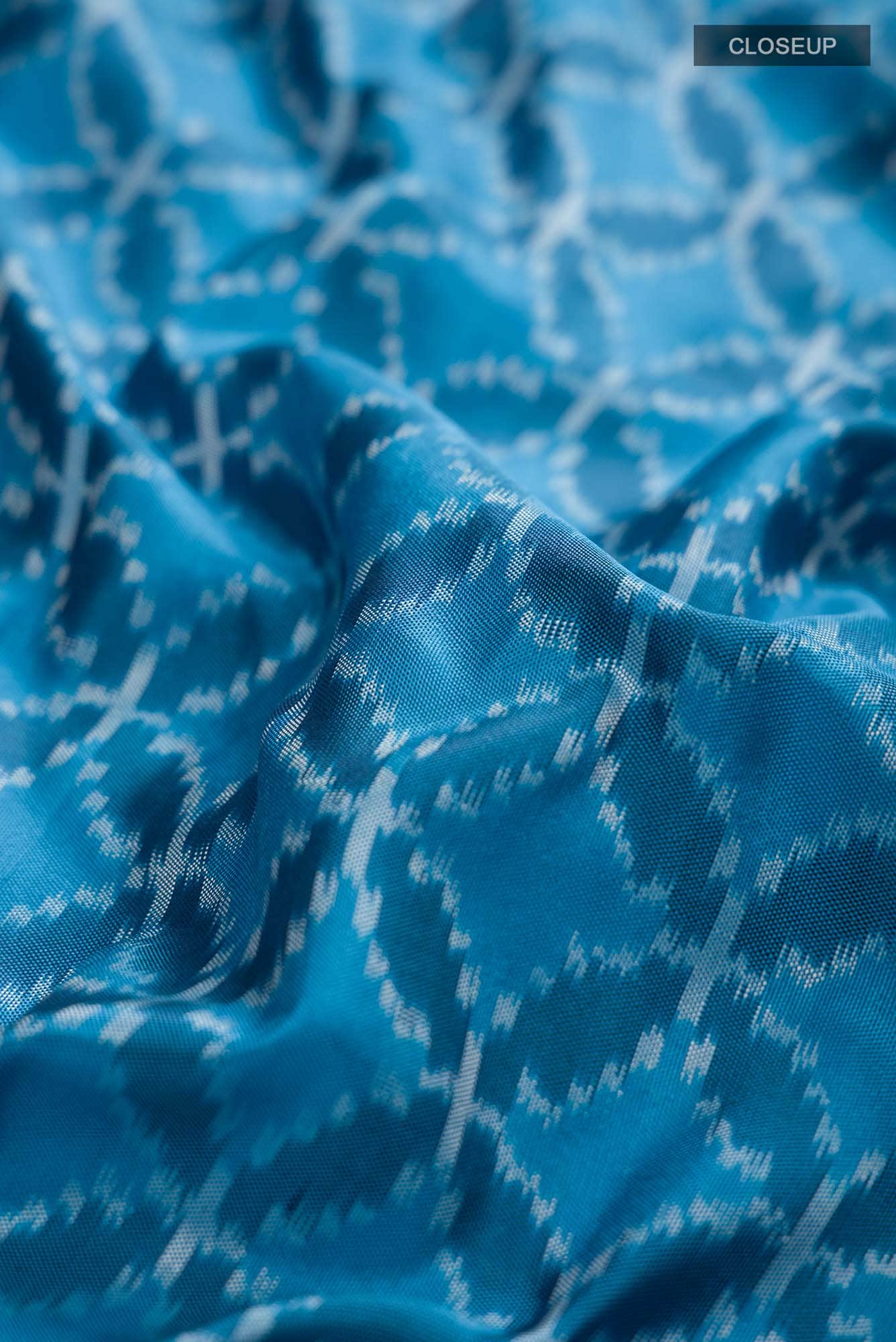 Blue Pochampally Silk Saree
