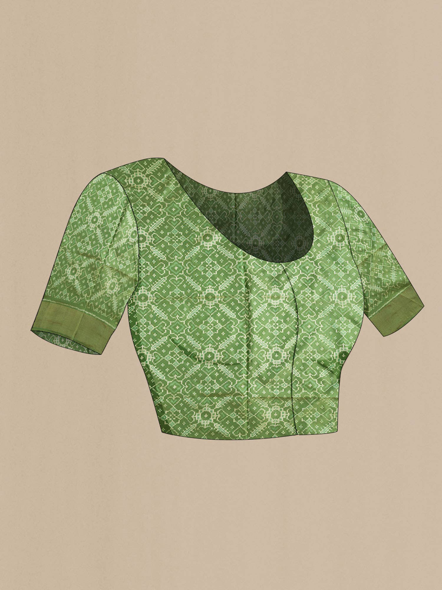 Green Pochampally Silk Saree