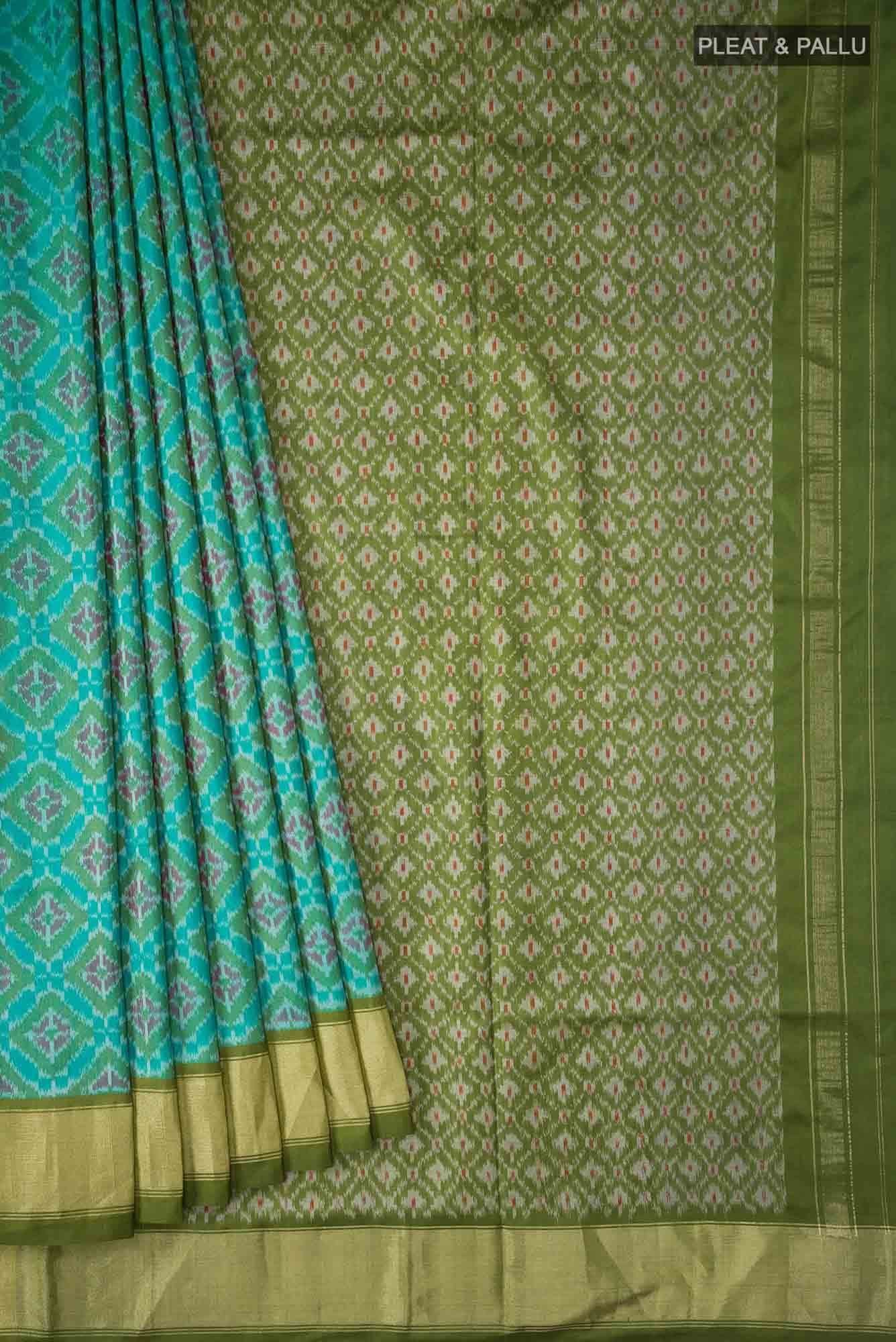 Green Pochampally Silk Saree