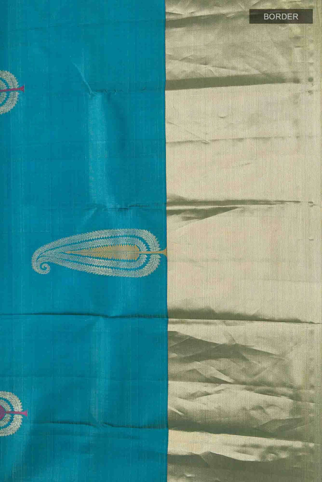 Blue Kanchipuram Silk Saree