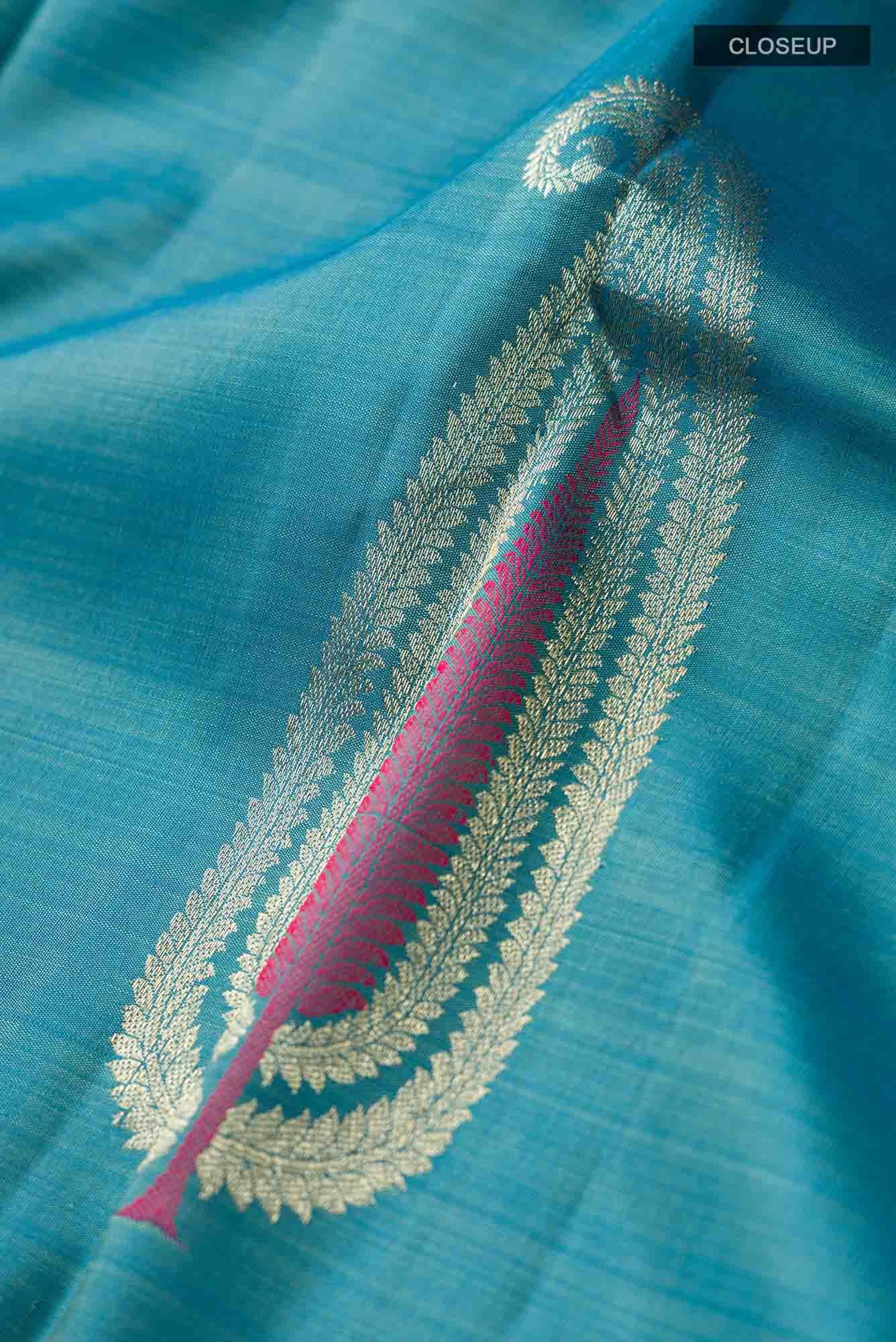 Blue Kanchipuram Silk Saree