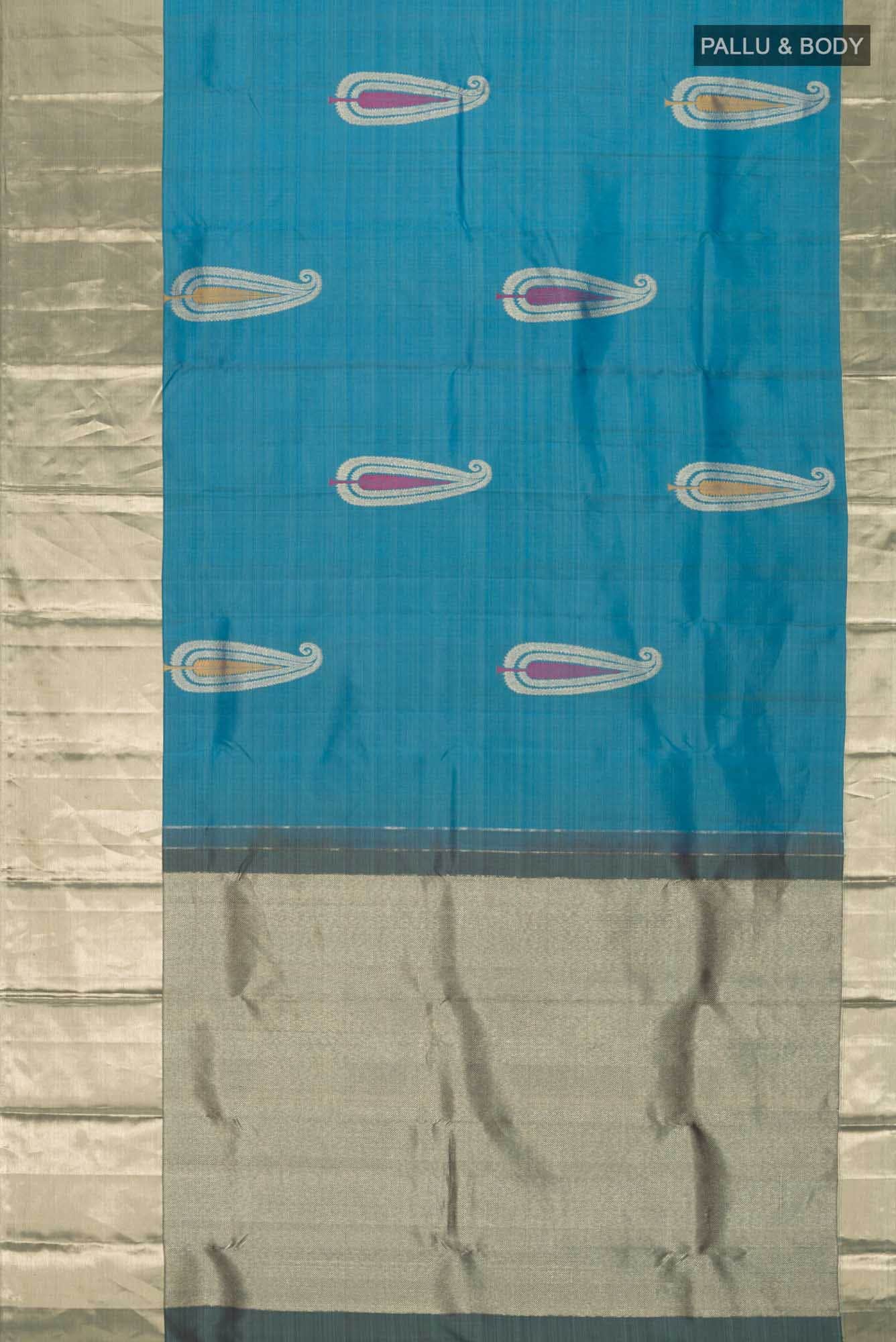 Blue Kanchipuram Silk Saree
