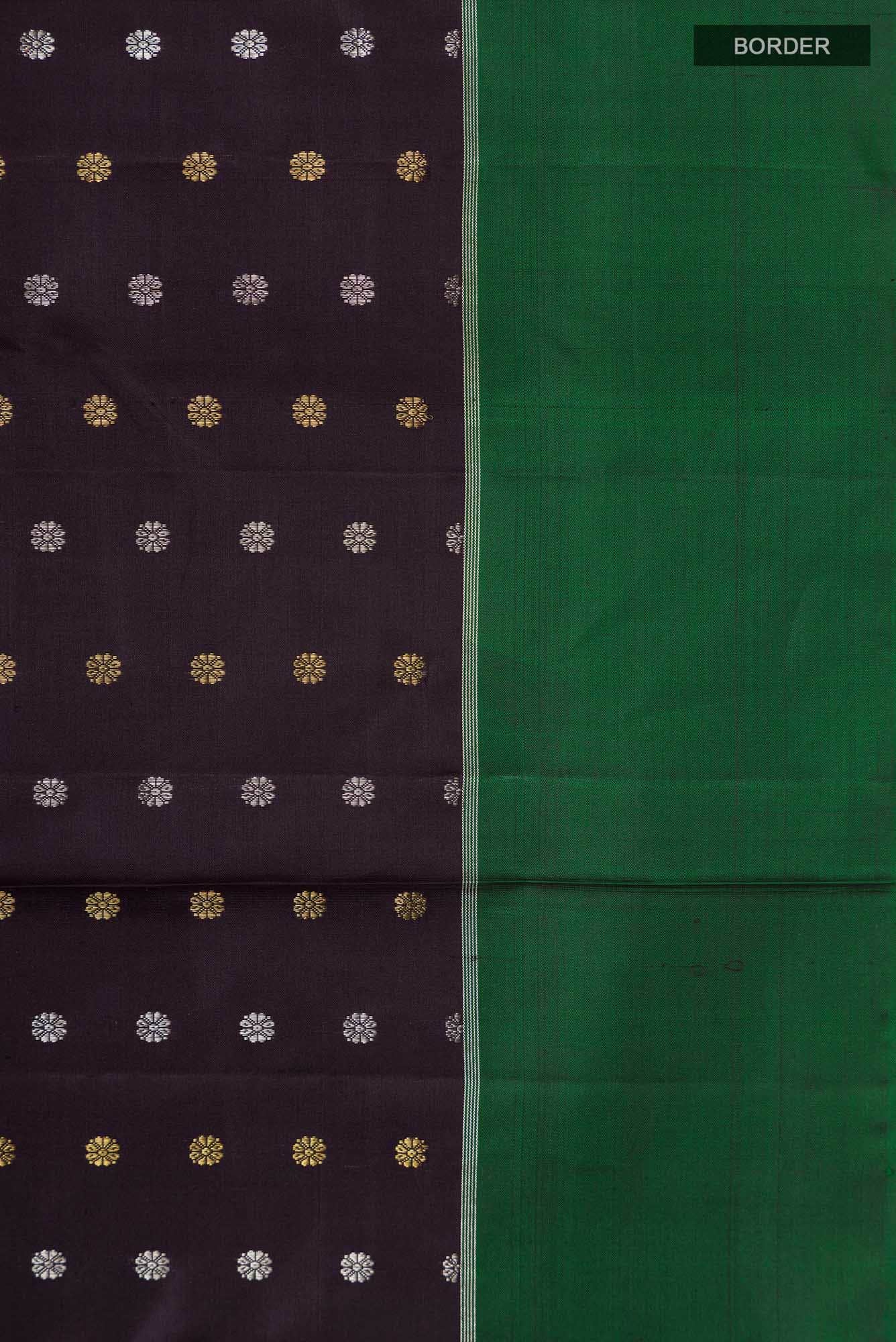 Black Kanchipuram Silk Saree