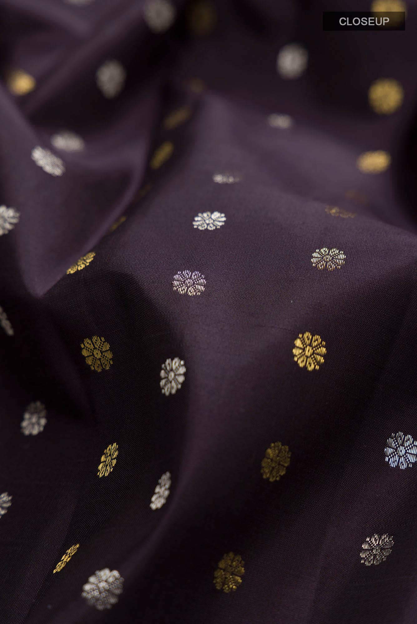 Black Kanchipuram Silk Saree