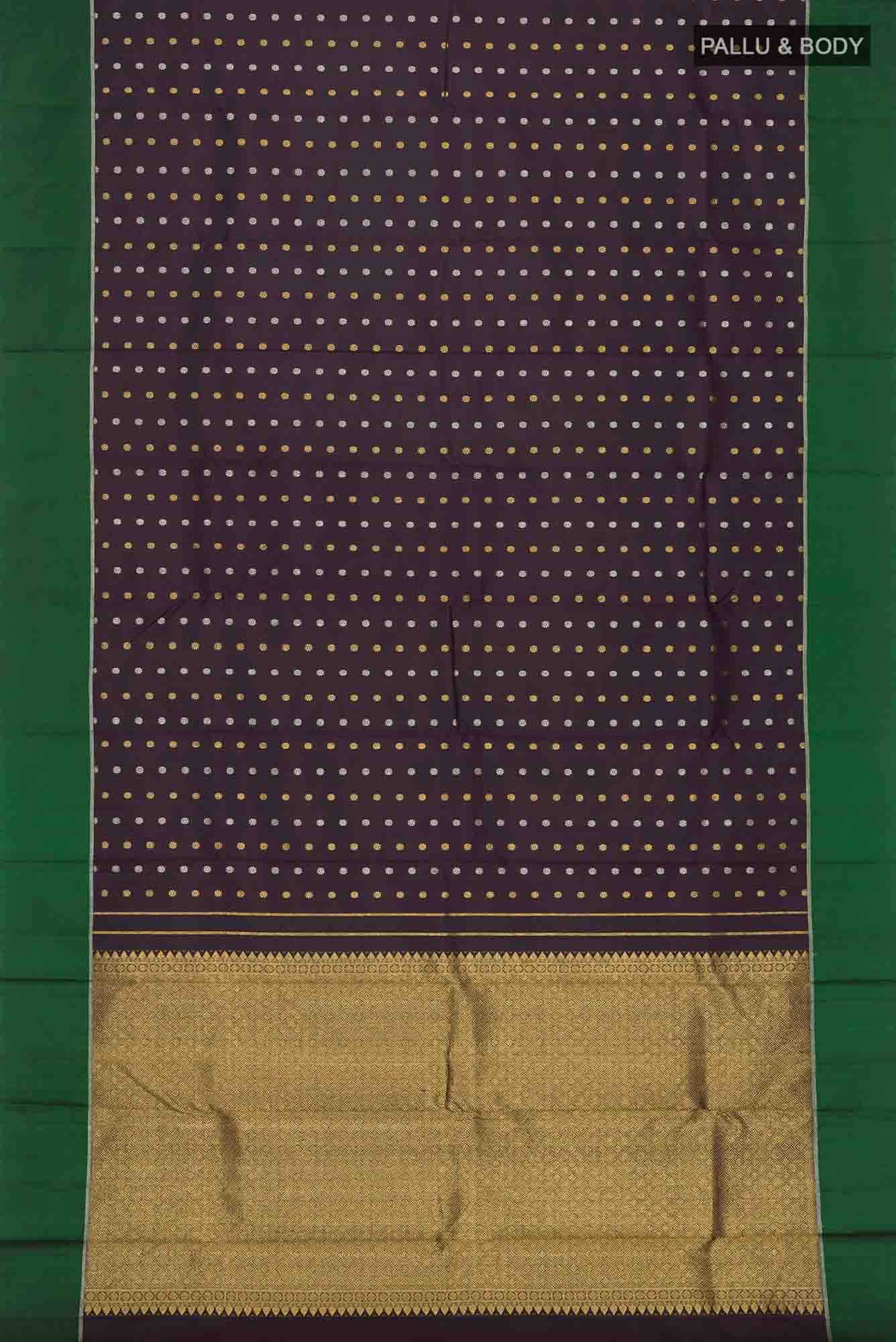 Black Kanchipuram Silk Saree