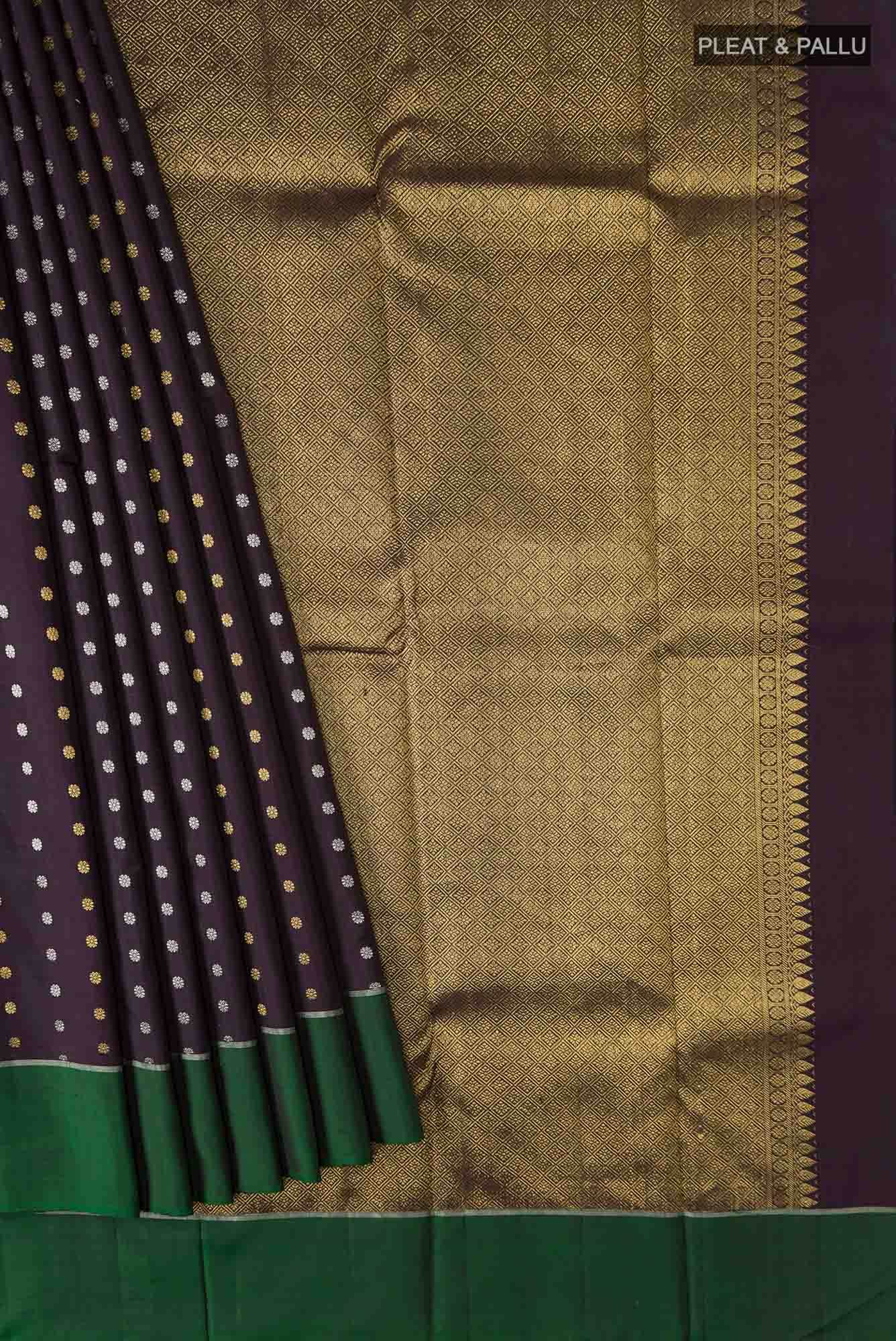 Black Kanchipuram Silk Saree