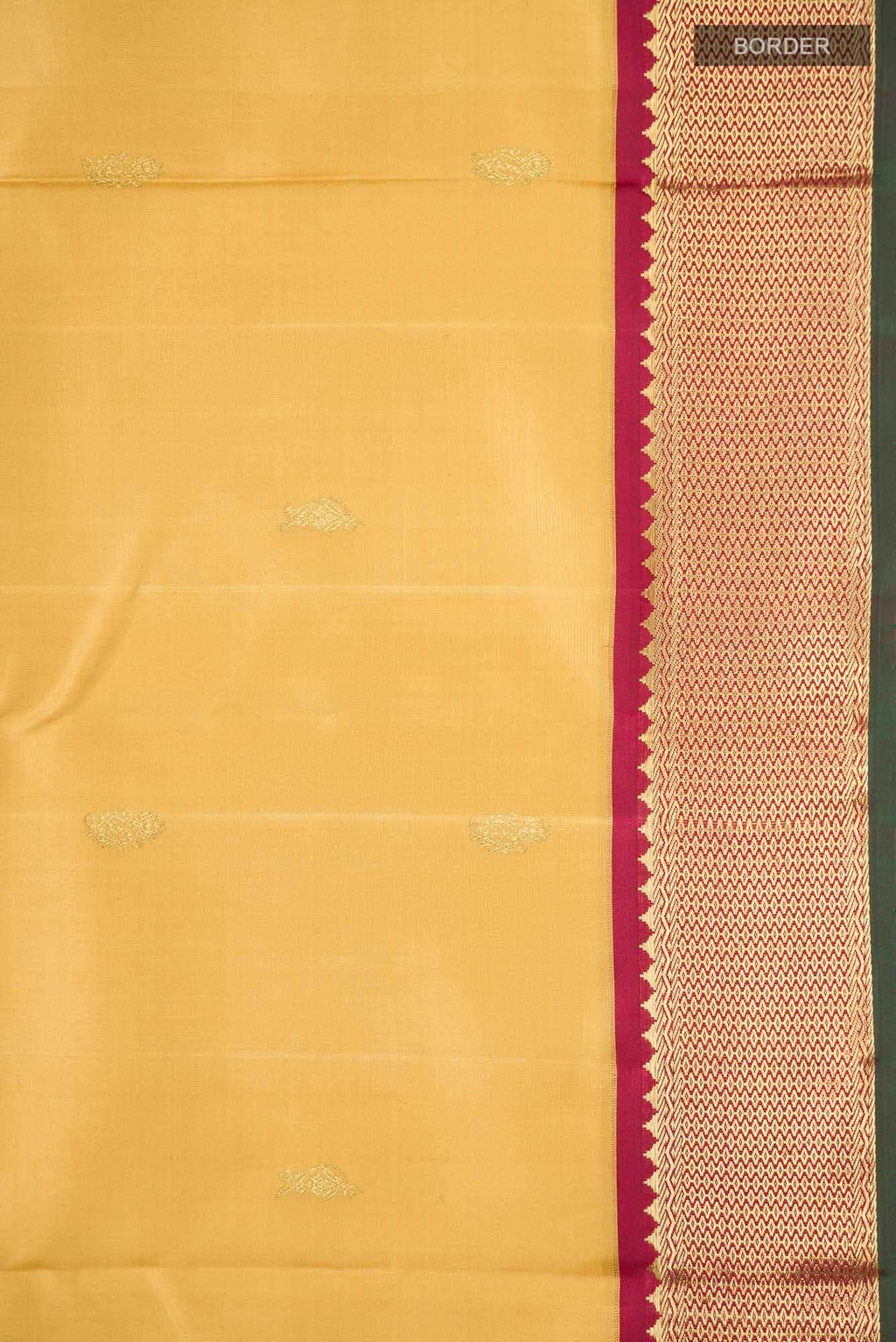 Beige Kanchipuram Silk Saree