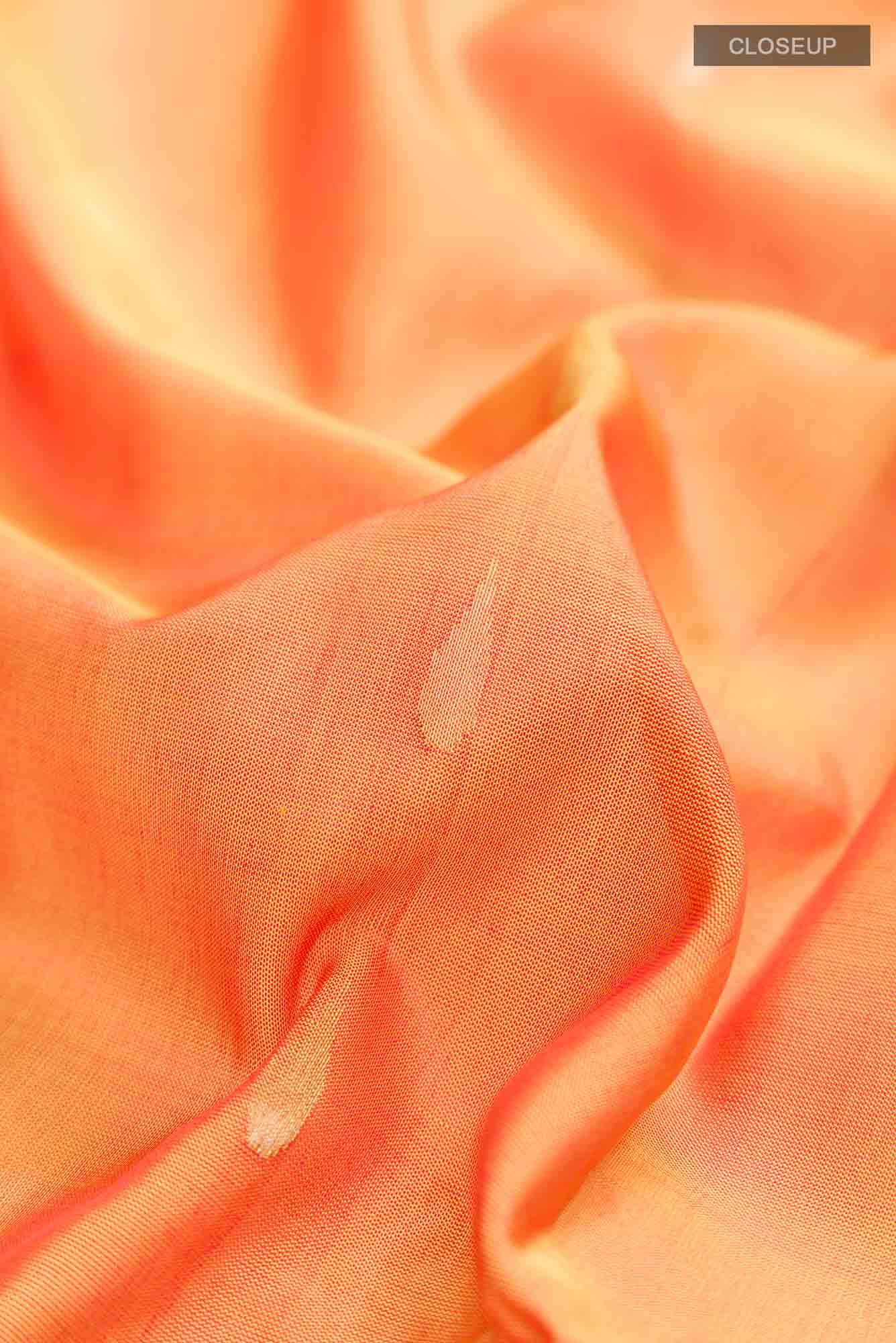 Orange Uppada Silk Saree
