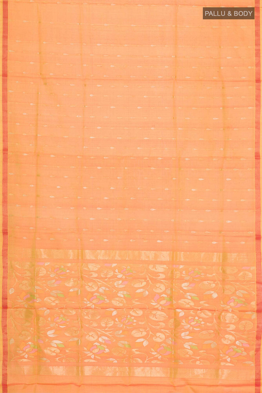 Orange Uppada Silk Saree