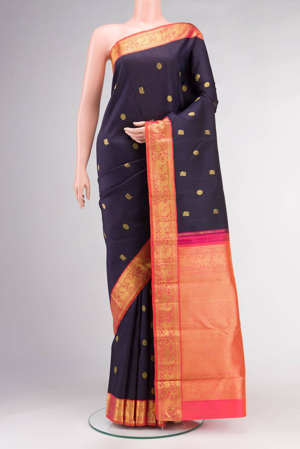 Blue Kanchipuram Silk Saree