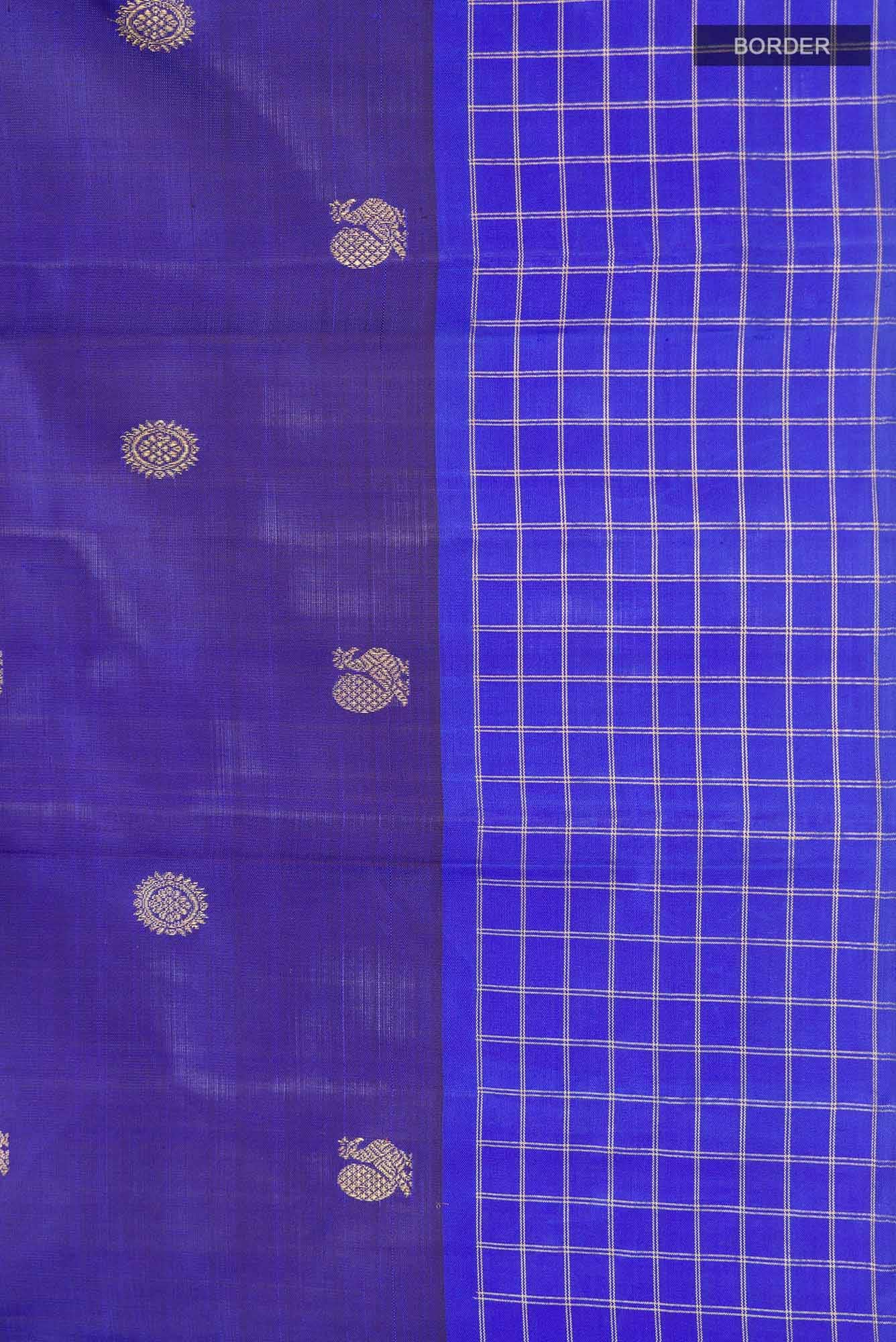 Blue Kanchipuram Silk Saree