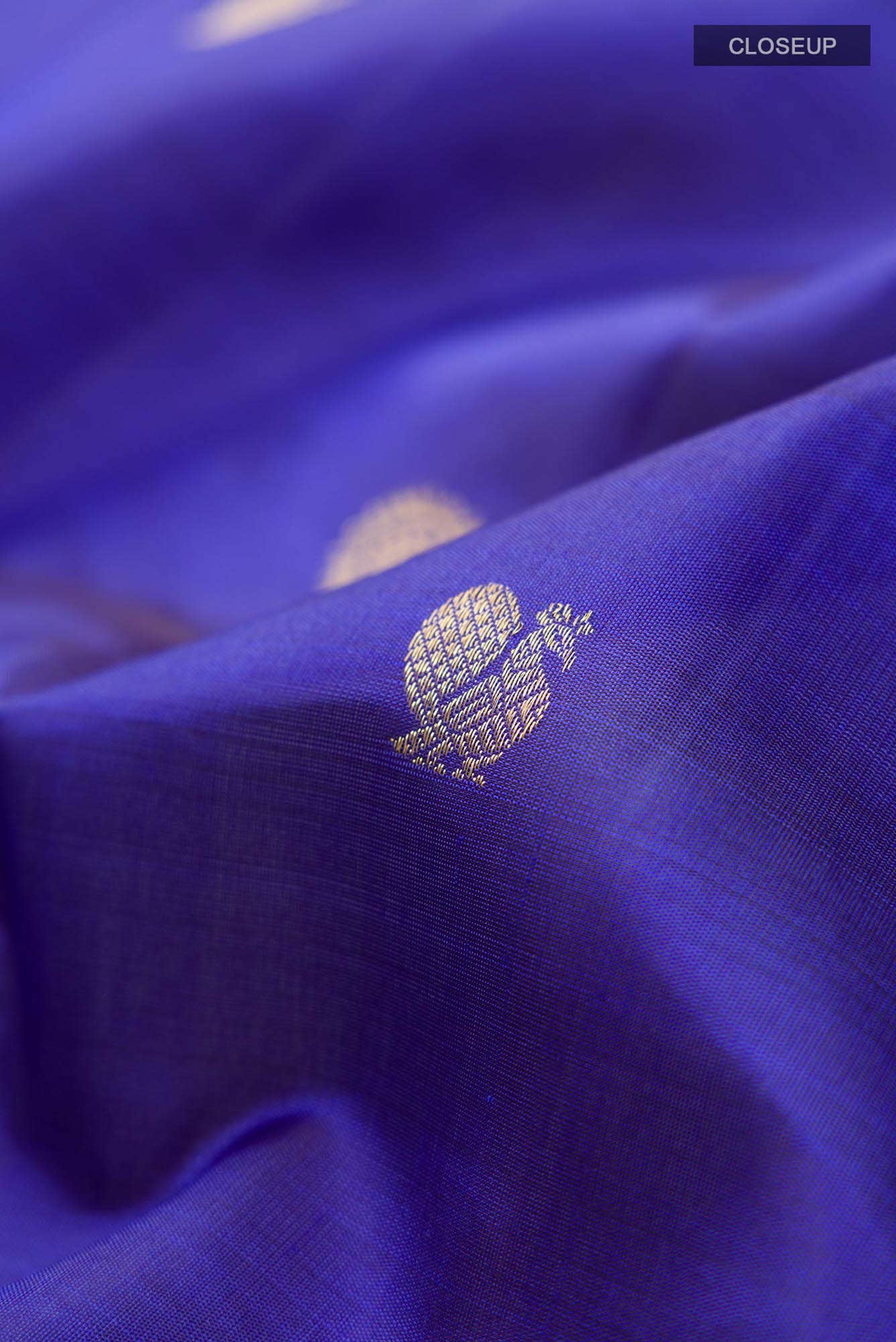 Blue Kanchipuram Silk Saree