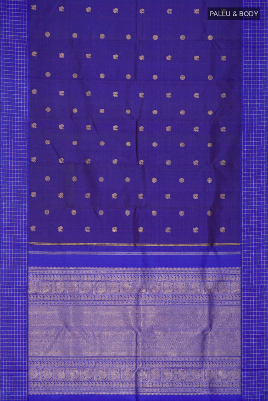 Blue Kanchipuram Silk Saree