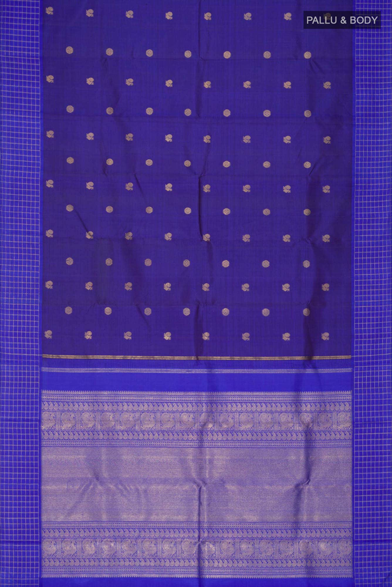 Blue Kanchipuram Silk Saree