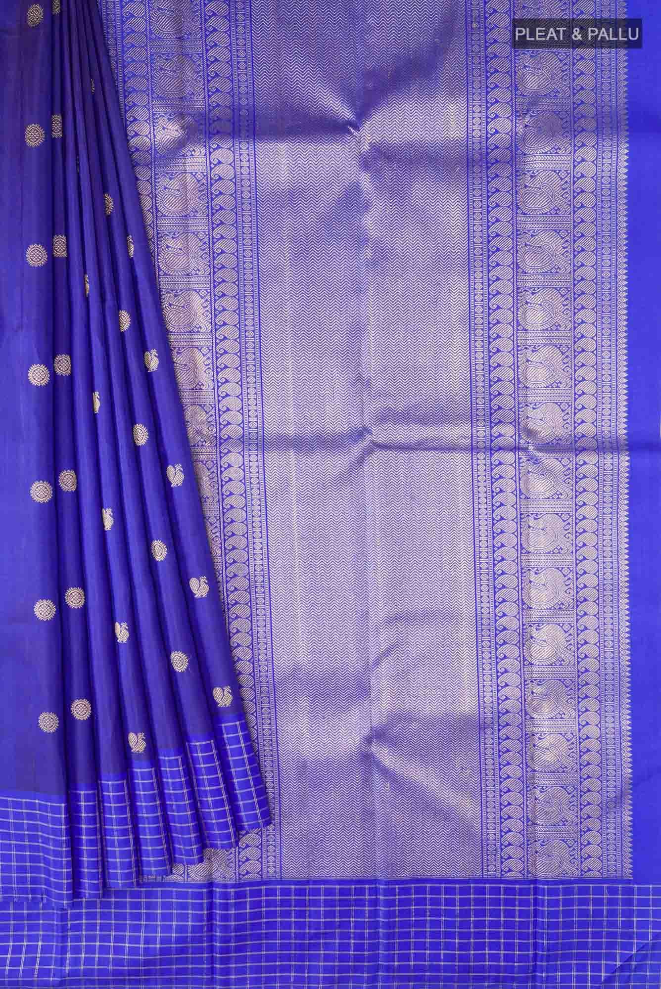 Blue Kanchipuram Silk Saree