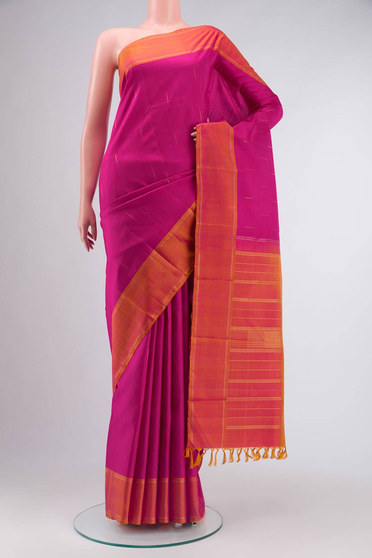 Pink Kanjivaram Silk Saree