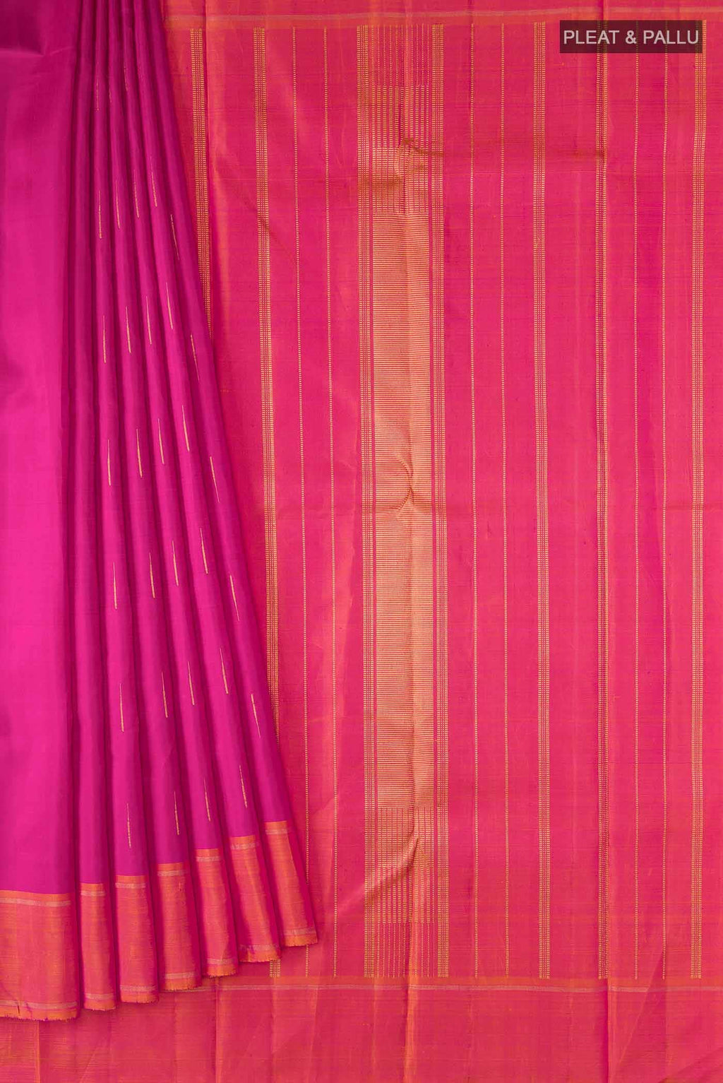 Pink Kanchipuram Silk Saree