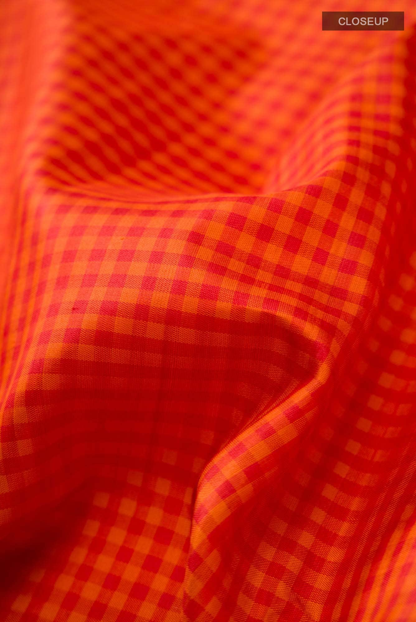 Red Gadwal Silk Saree
