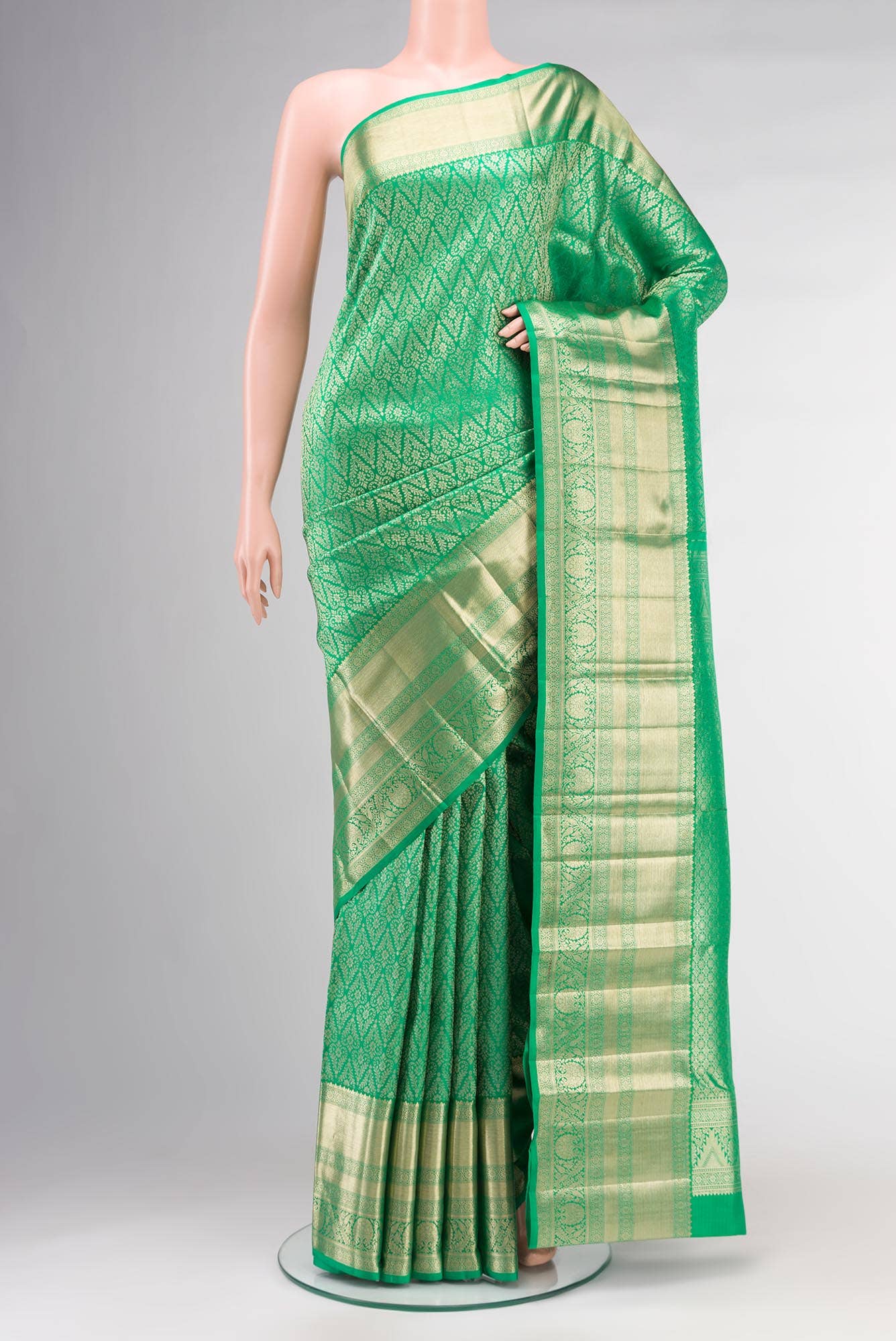Green Kanchipuram Silk Saree