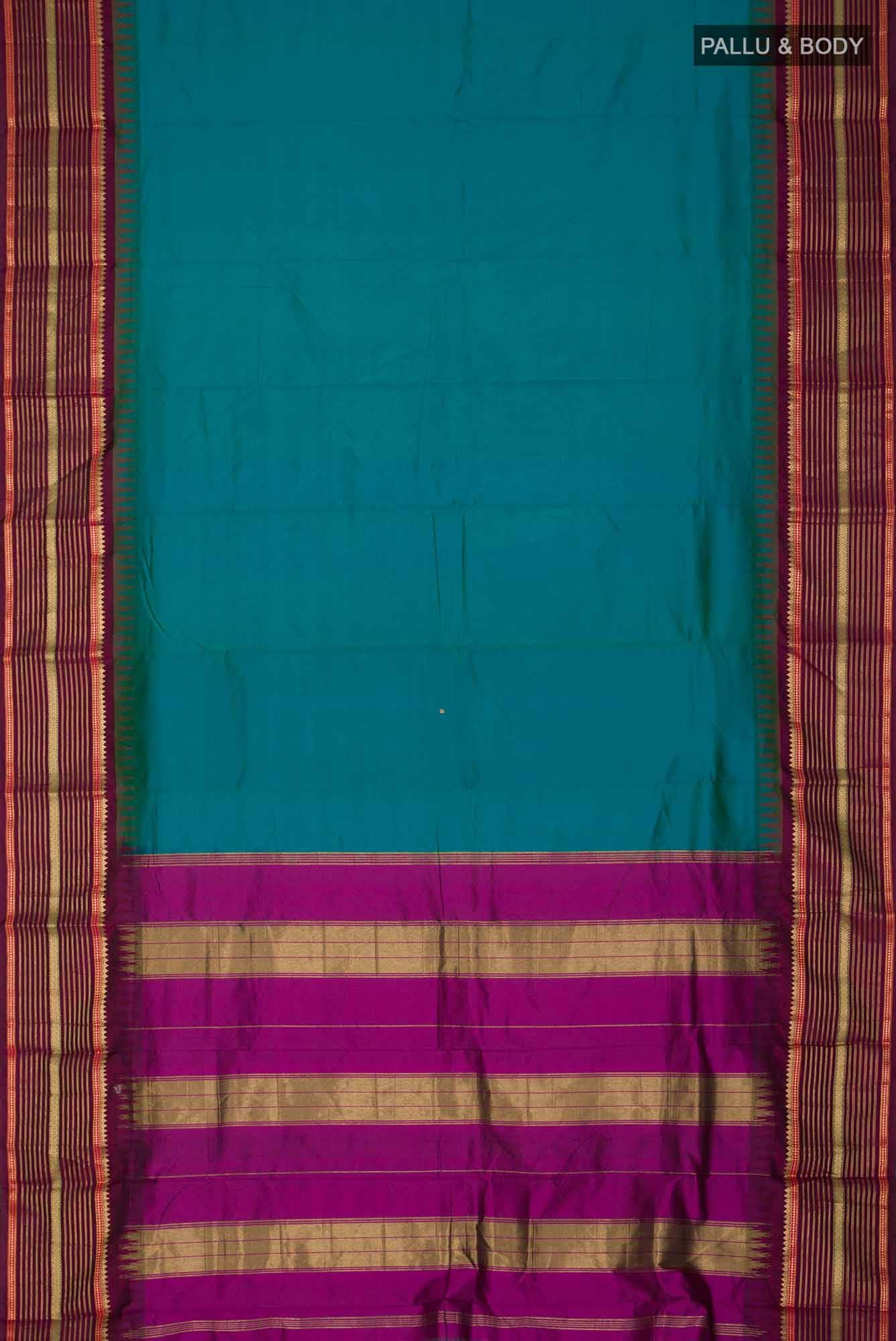 Blue Bangalore Silk Saree