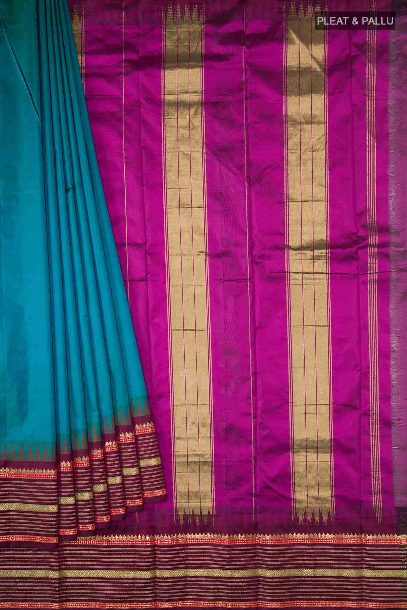 Blue Bangalore Silk Saree