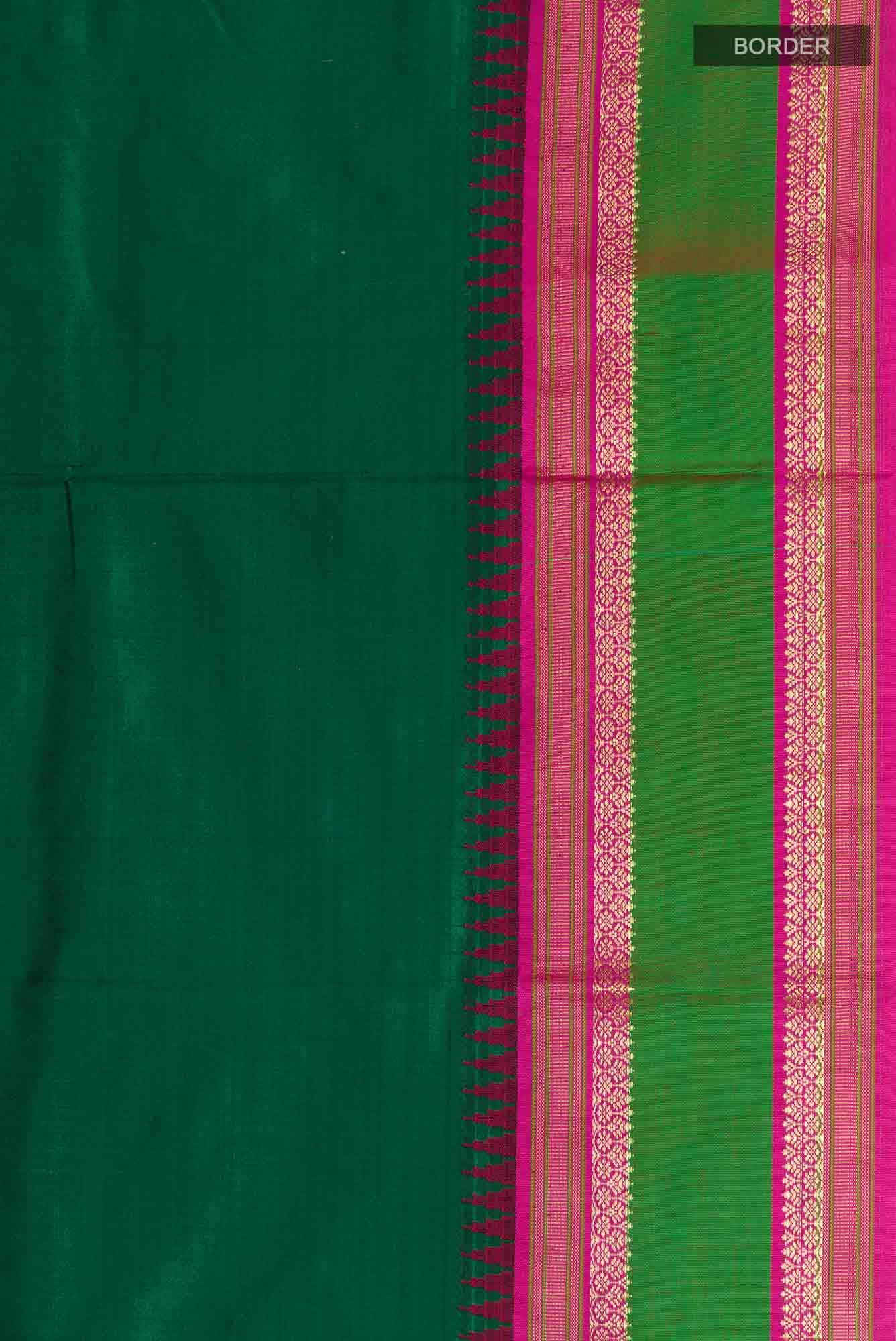 Green Bangalore Silk Saree